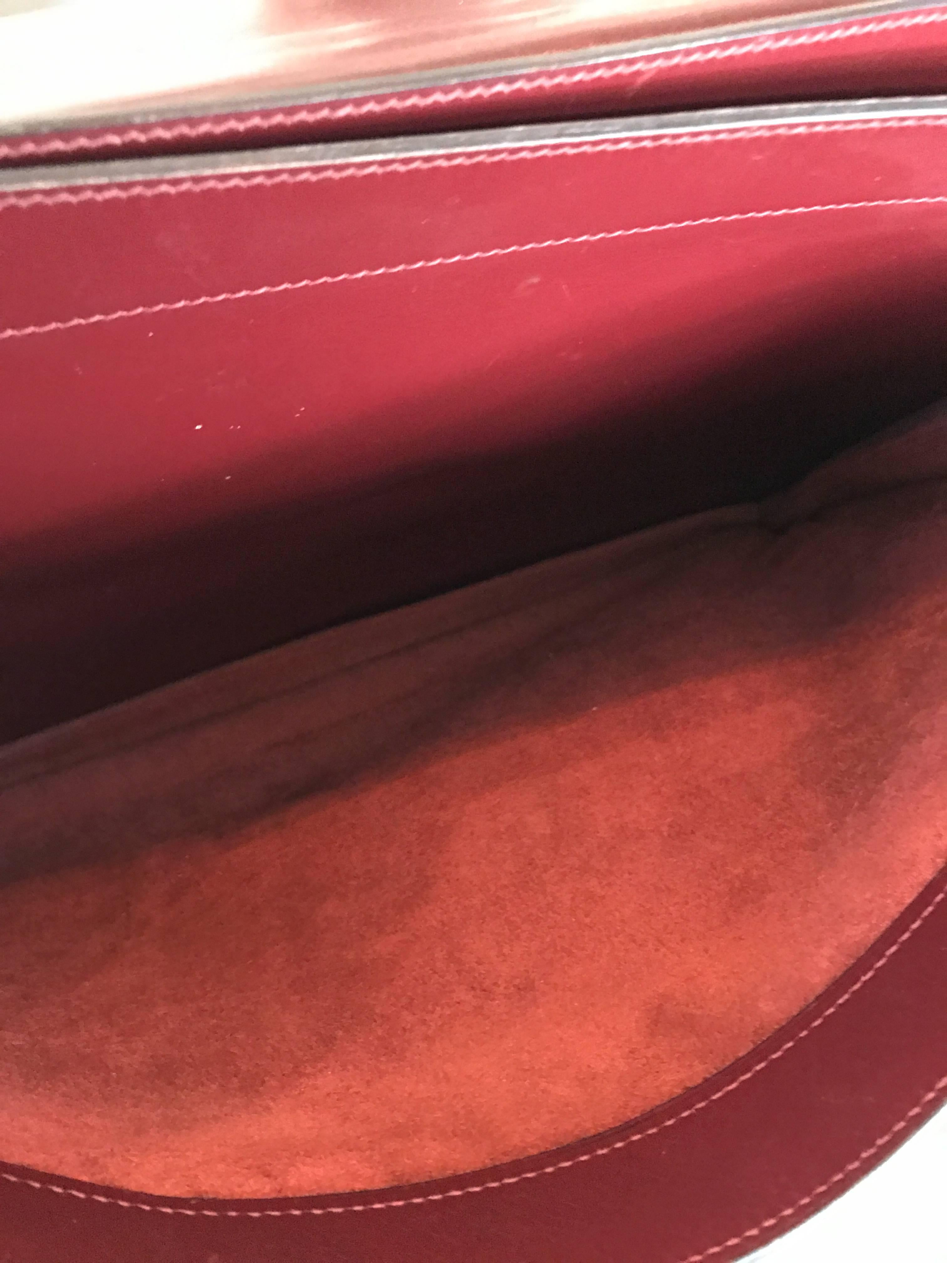 Hermès Sac à Dépêches Leather Briefcase For Sale 4