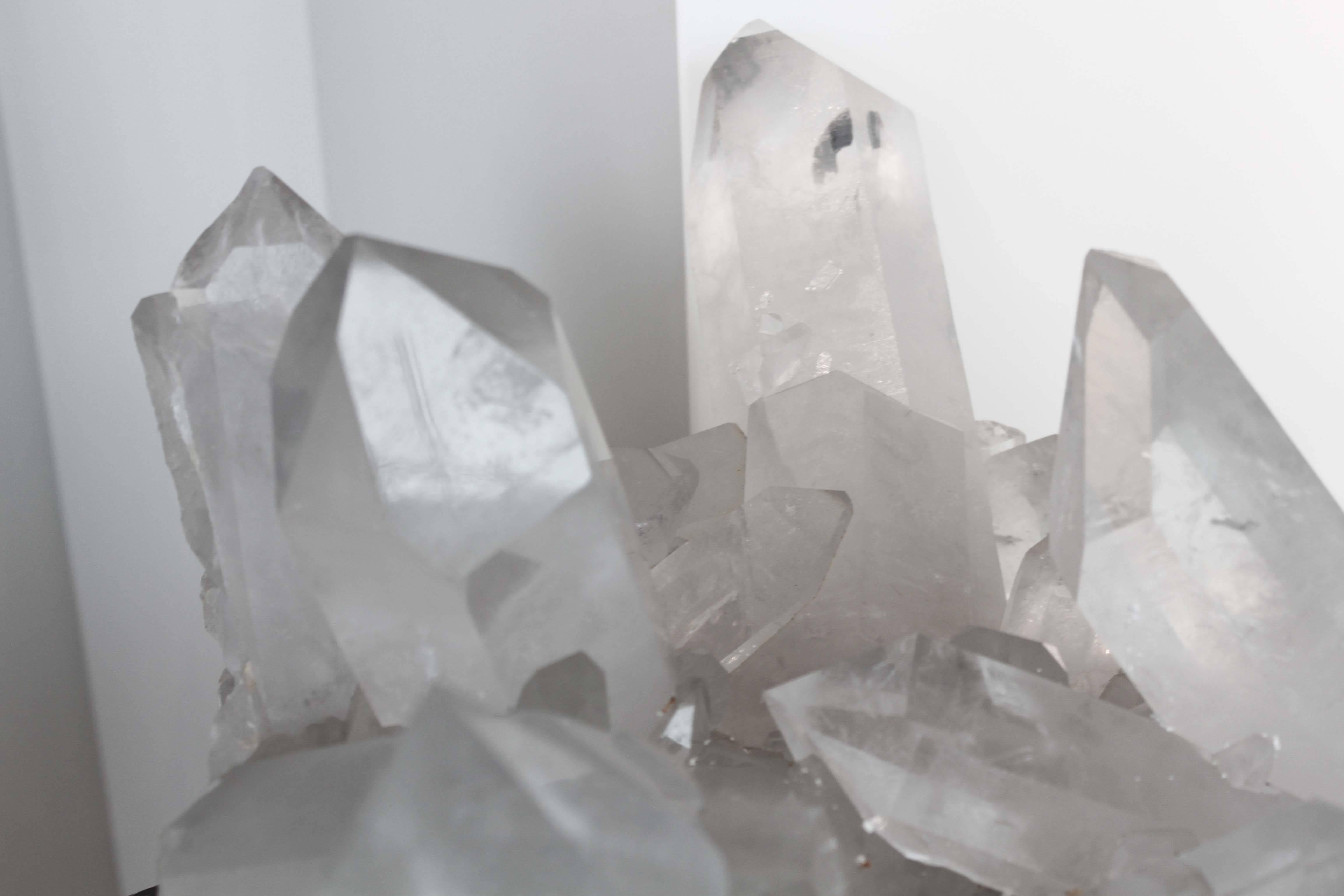 Quartz Crystal Family In Excellent Condition For Sale In Vancouver, BC