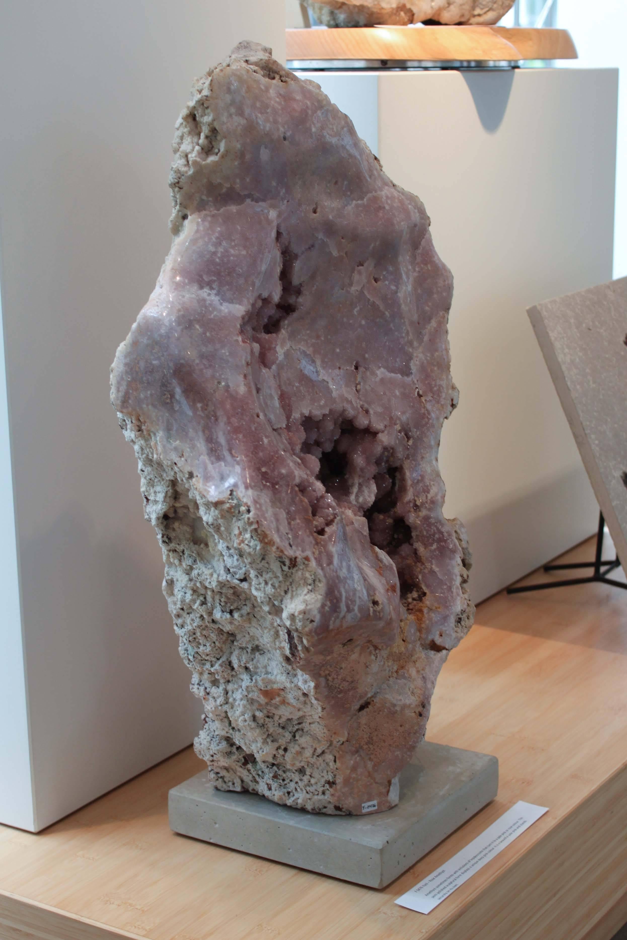 Modern Large Rose Amethyst Geode For Sale