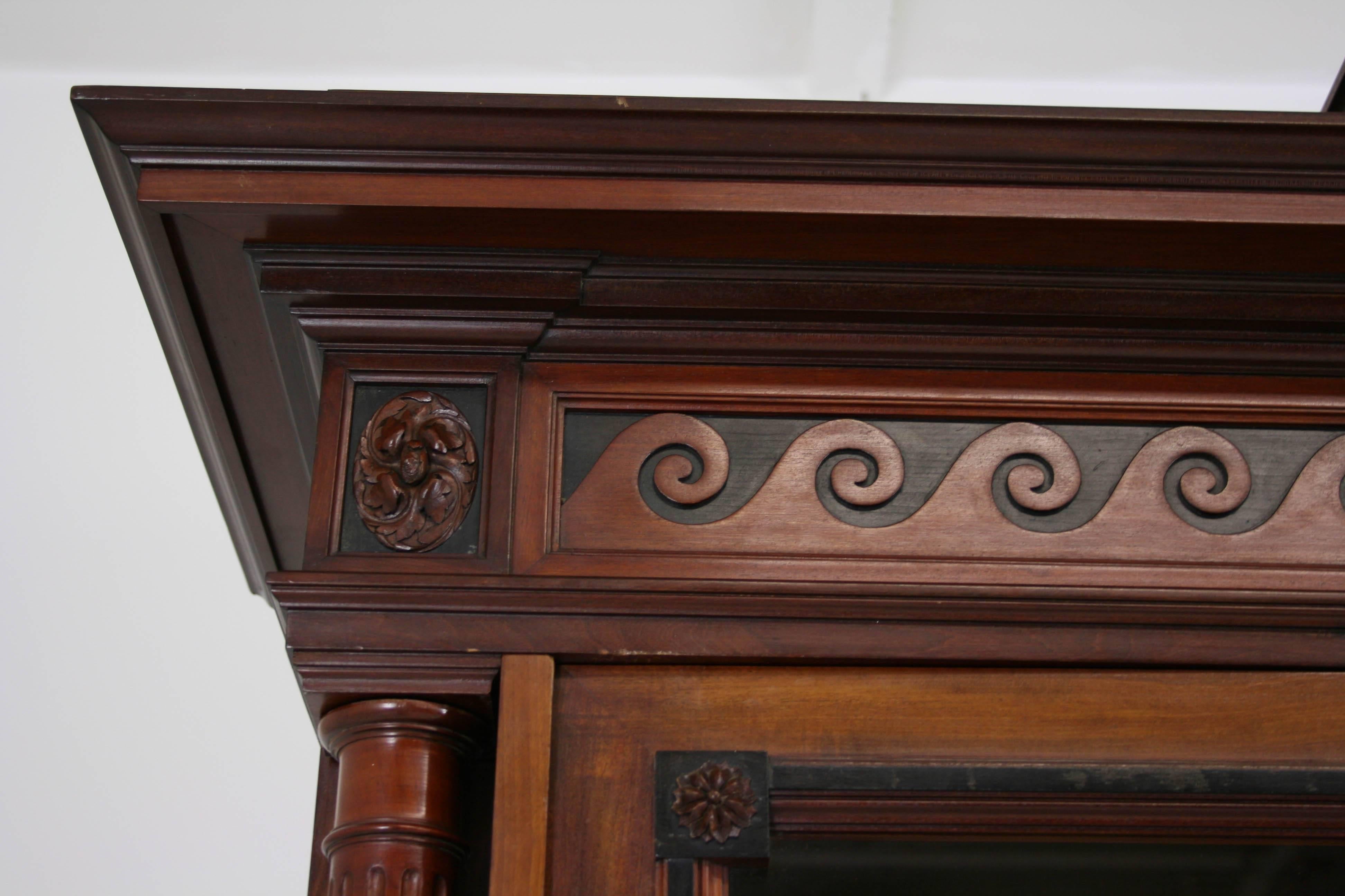 Late 19th Century Victorian Mahogany Bookcase