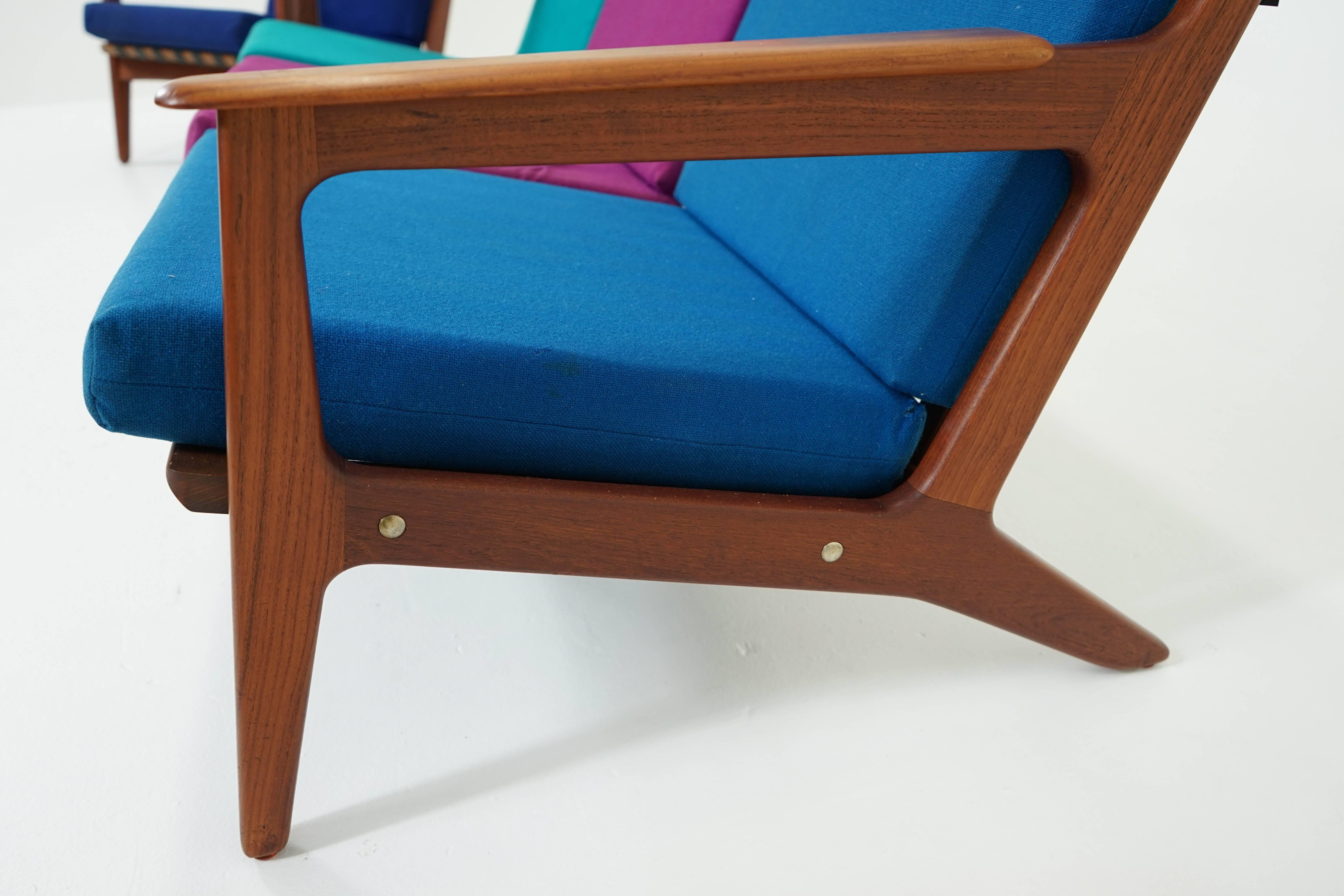 Mid-Century Modern Teak Sofa and Chair by Arne Hovmand-Olsen