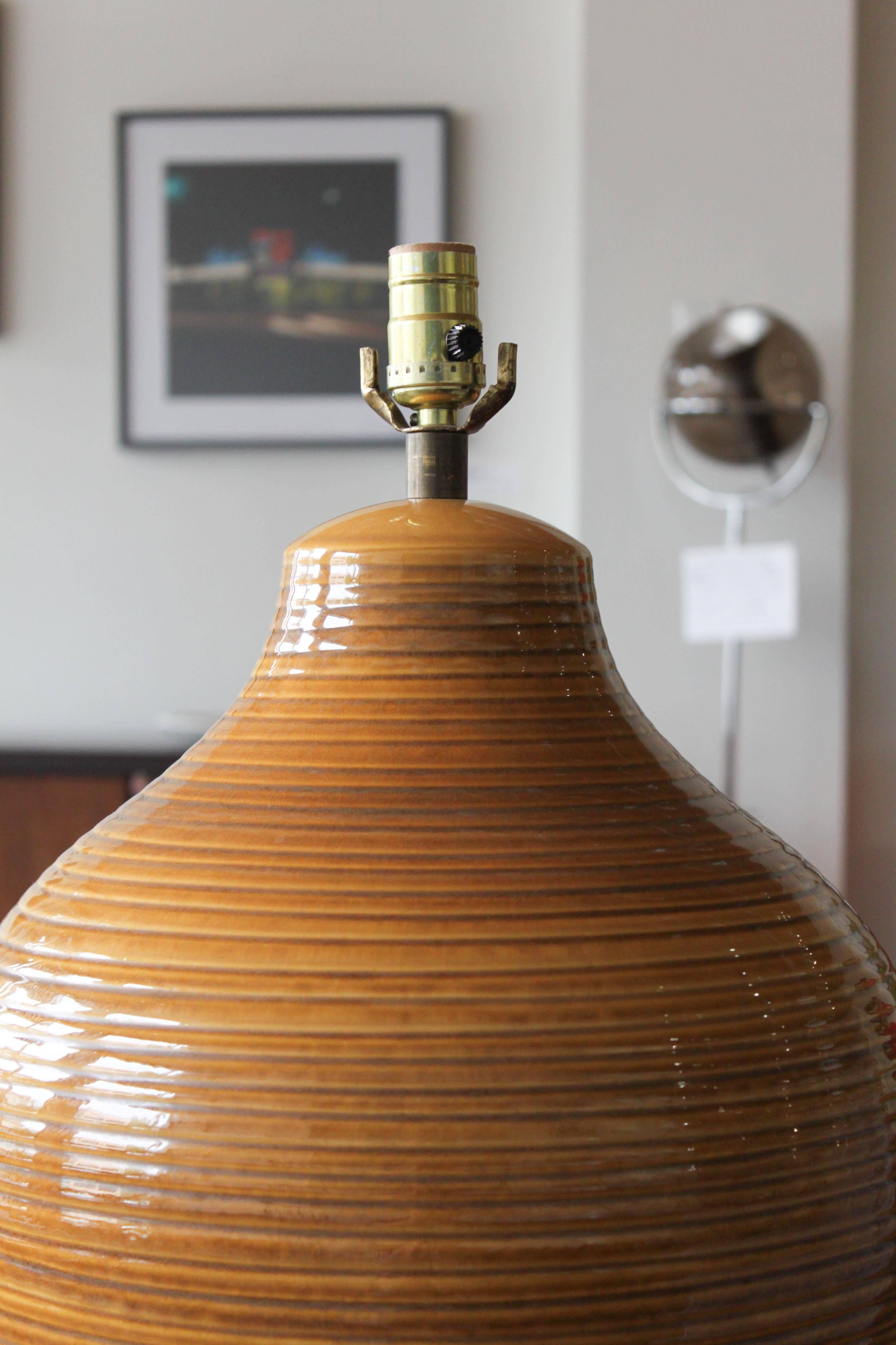 Mid-Century Modern Large Bostlund Lotte Lamp Base For Sale
