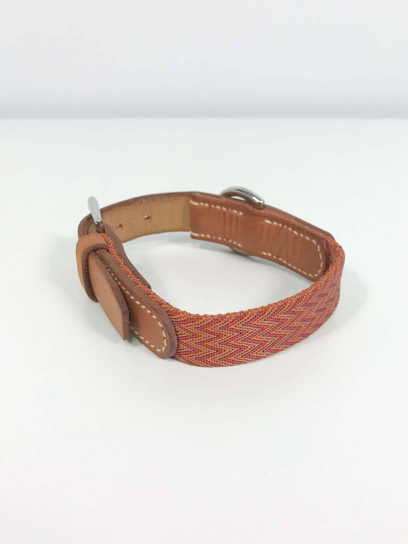 French Hermès Leather Dog Collar