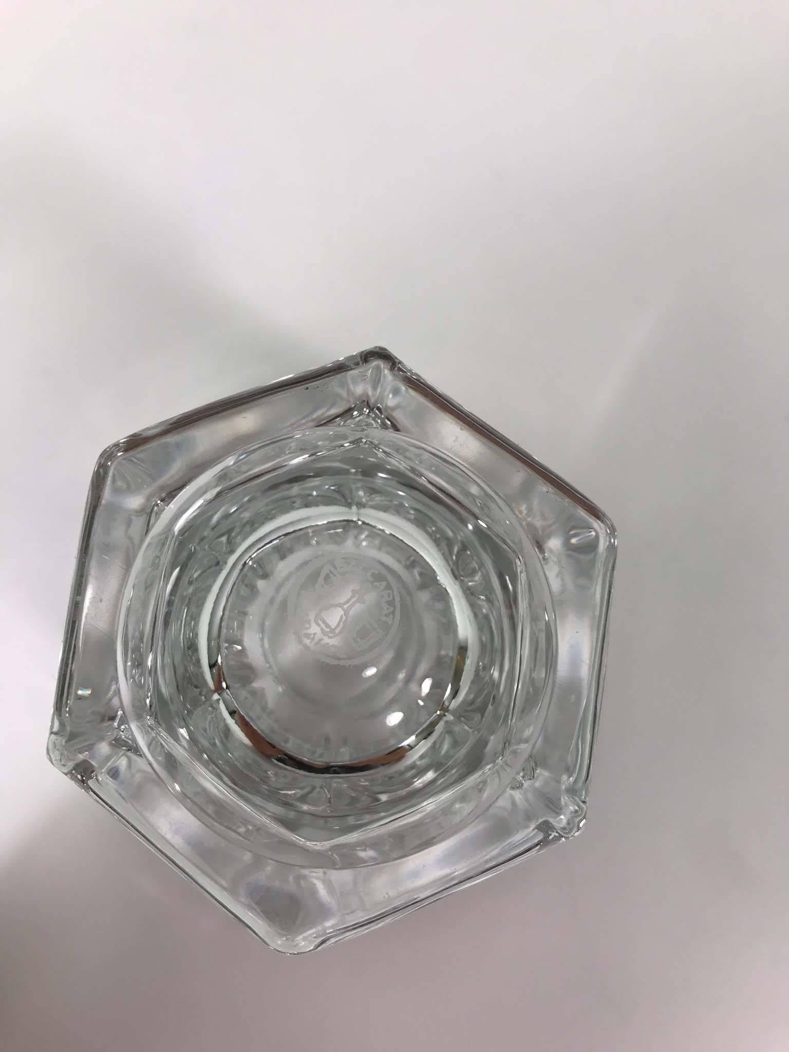 French Baccarat Crystal Jam Jar with Spoon