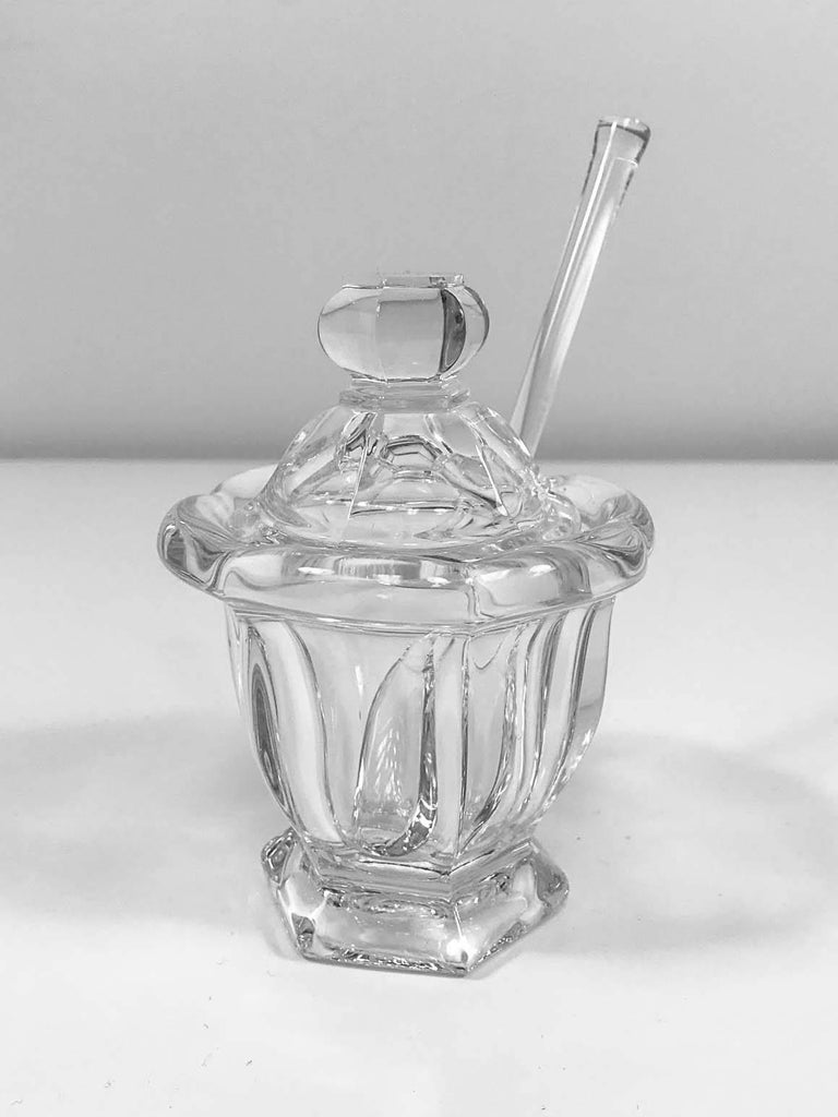Baccarat Crystal Jam Jar with Spoon at 1stDibs