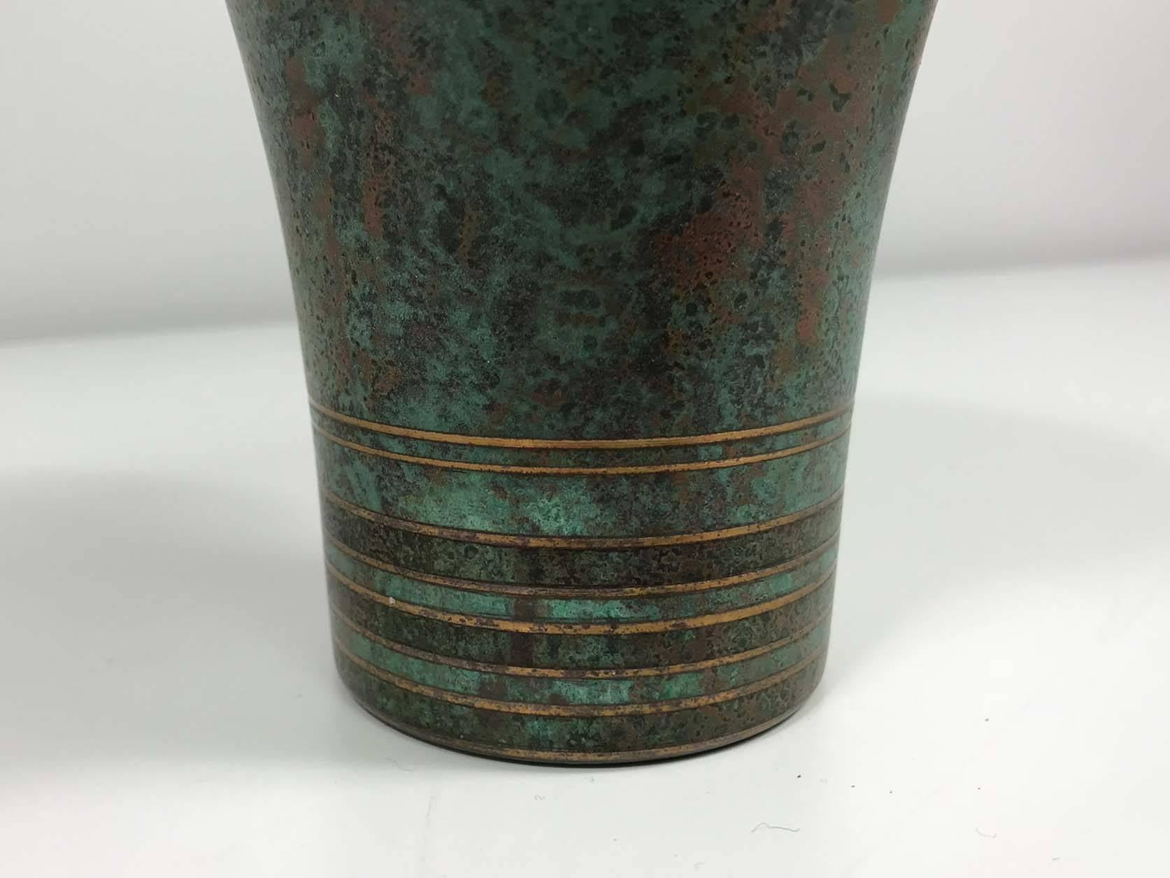 Art Deco Carl Sorensen Bronze Vase