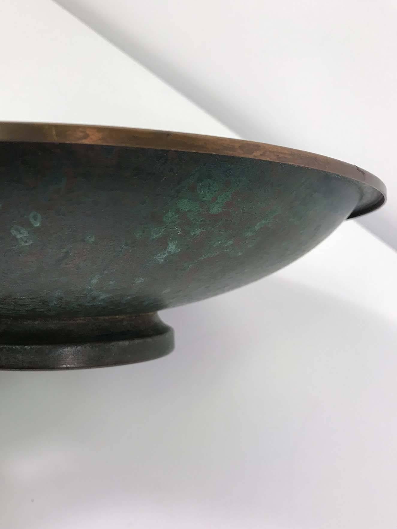 Art Deco Carl Sorensen Bronze Bowl For Sale