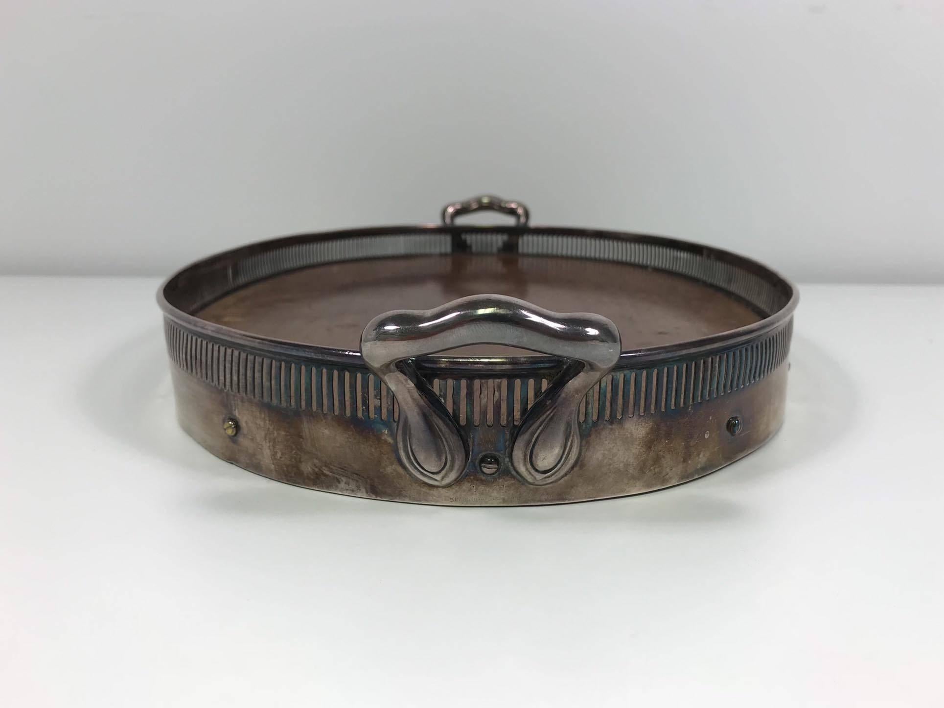 American Simpson, Hall, Miller & Co. Oval Tray For Sale