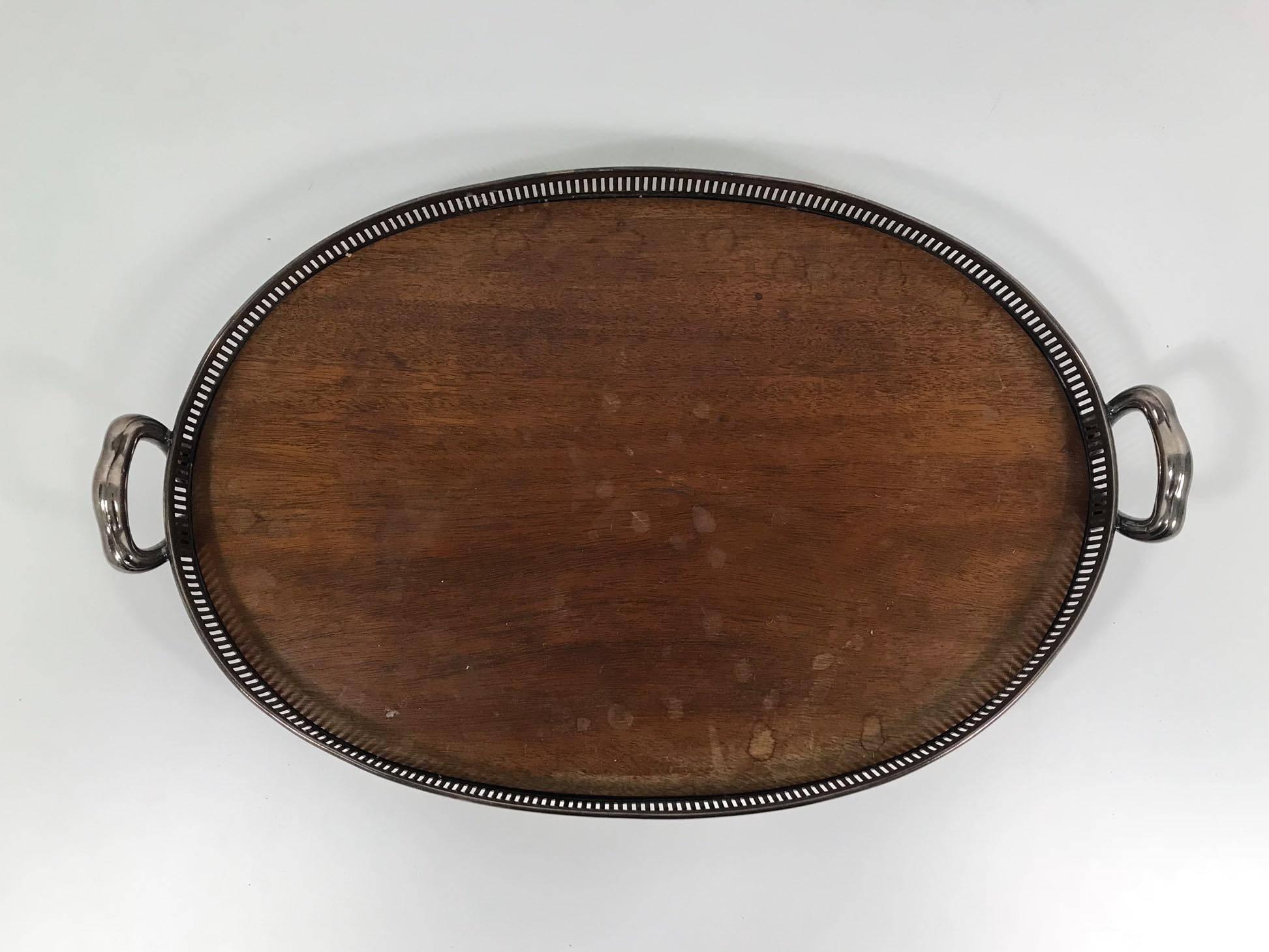 20th Century Simpson, Hall, Miller & Co. Oval Tray For Sale