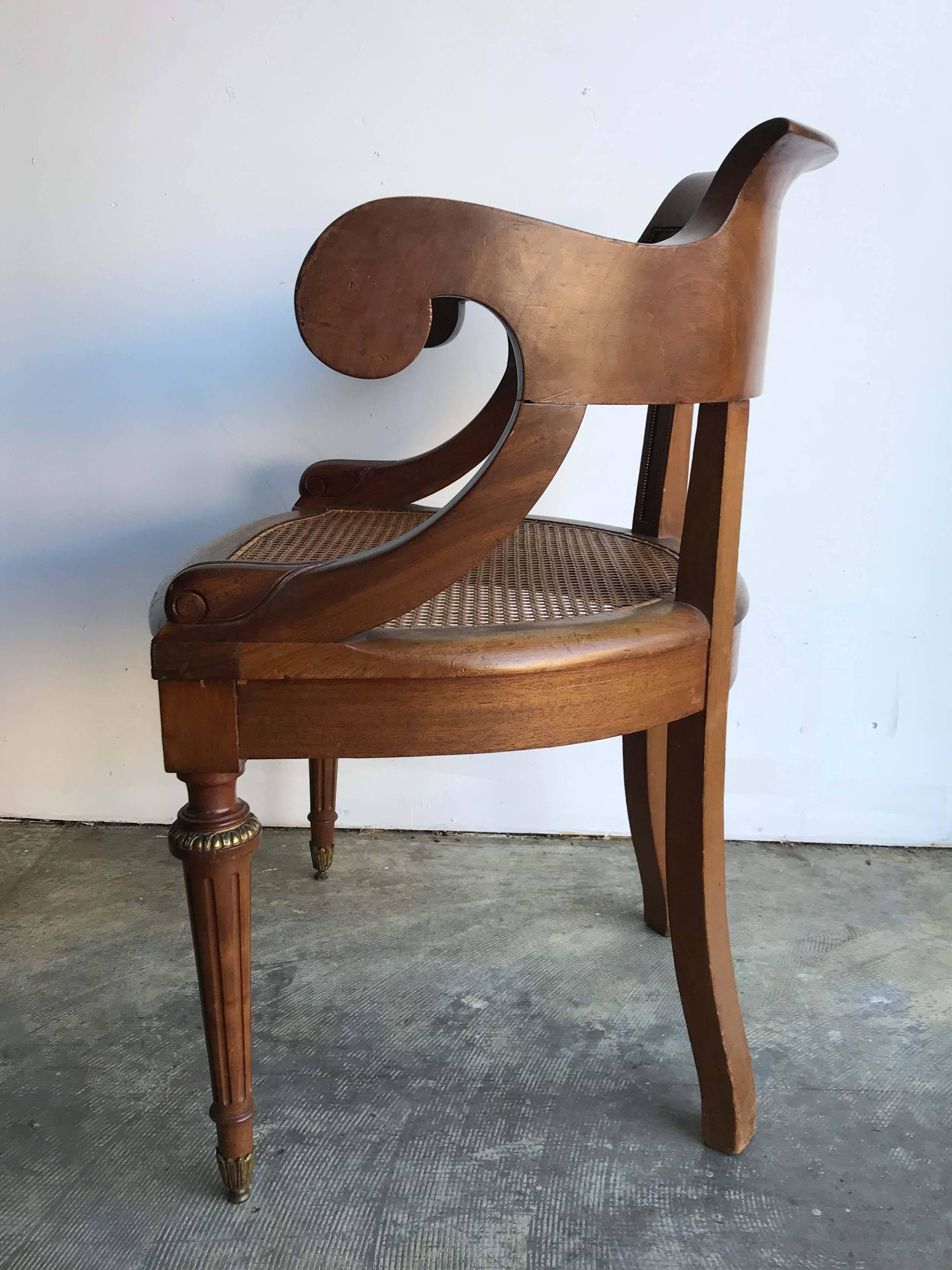 Directoire Style Armchair In Good Condition For Sale In Vancouver, BC