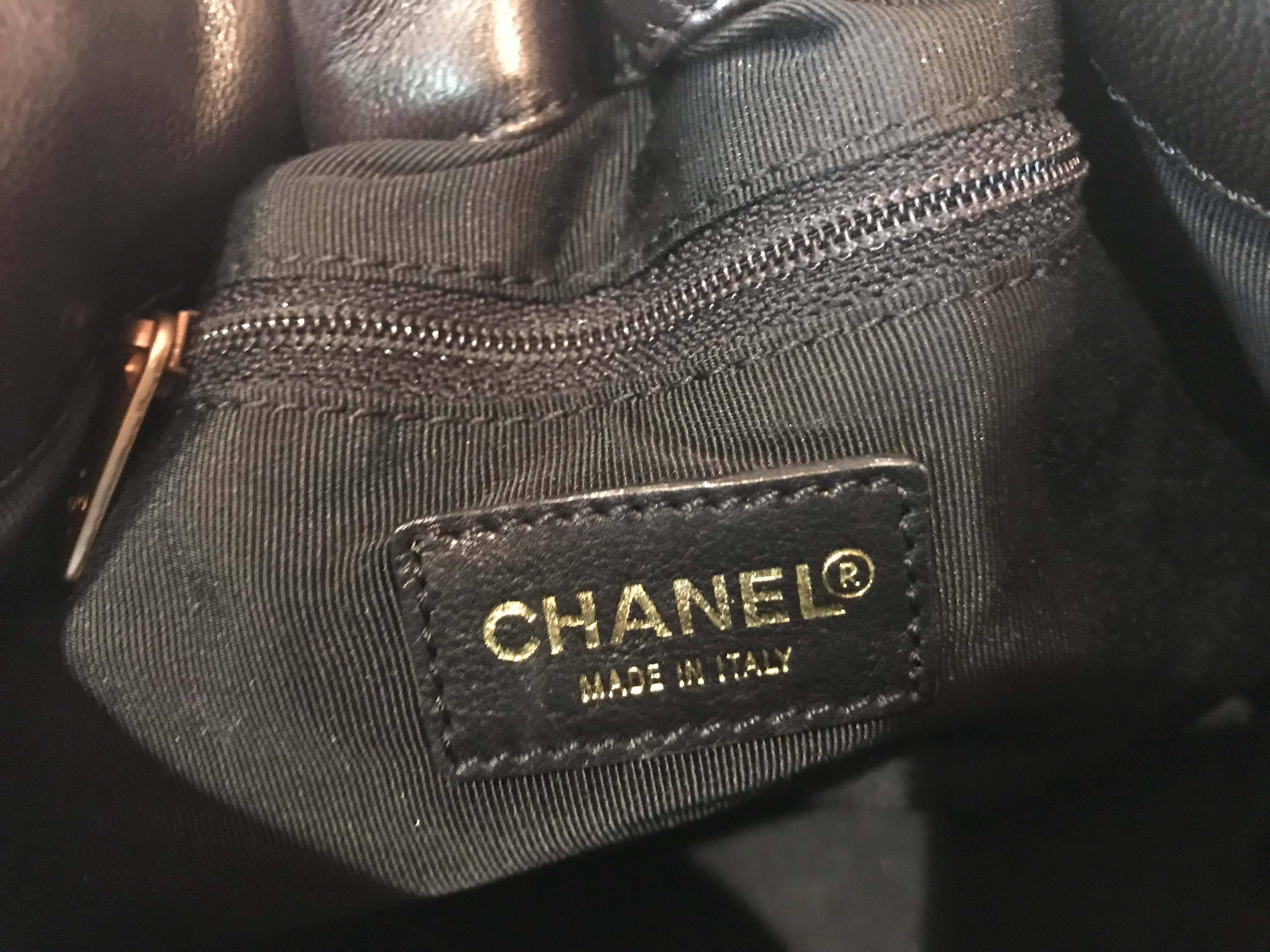 Chanel Quilted Leather Handle Bag In Good Condition In Vancouver, BC