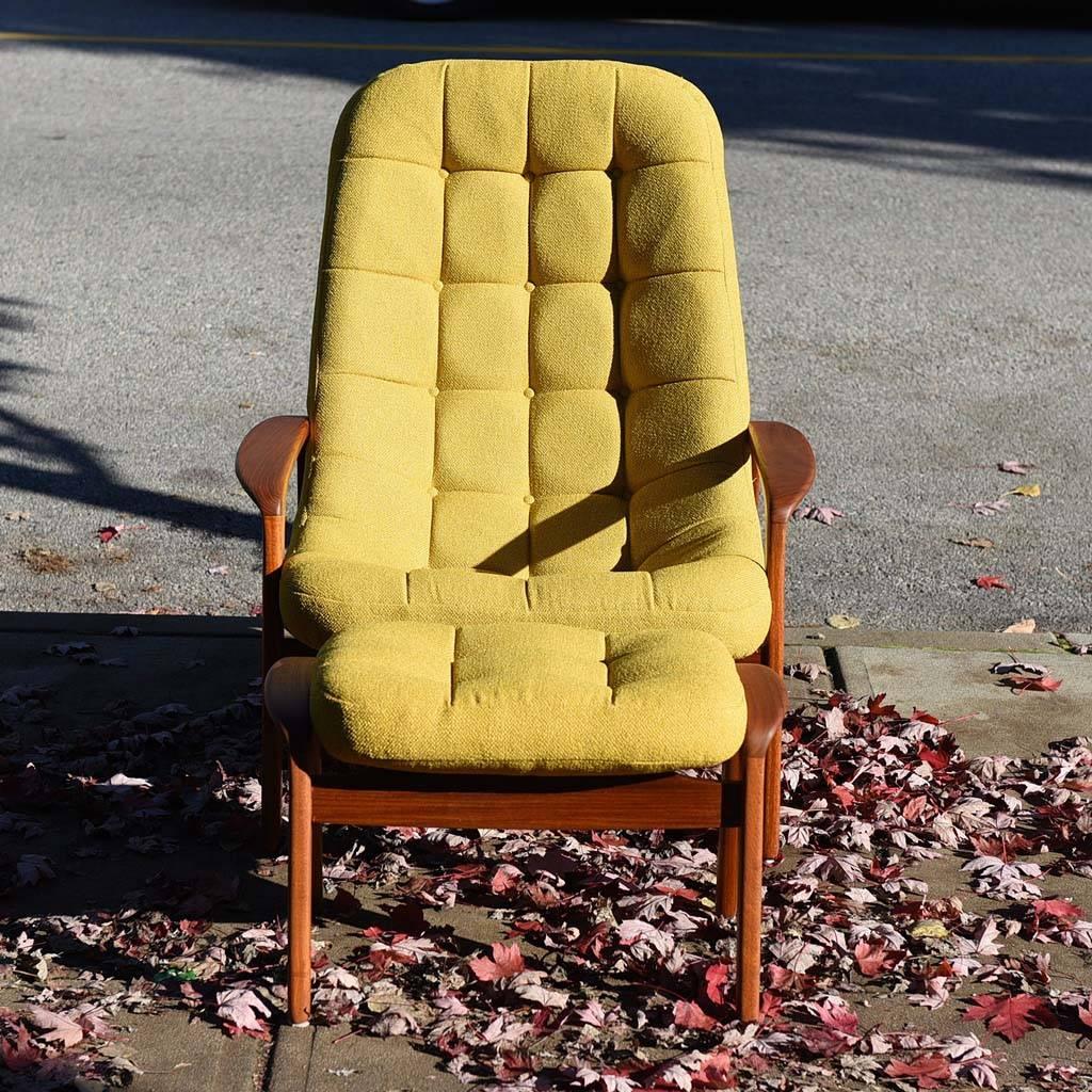 Canadian Lounge Chair with Ottoman by R. Huber & Co.