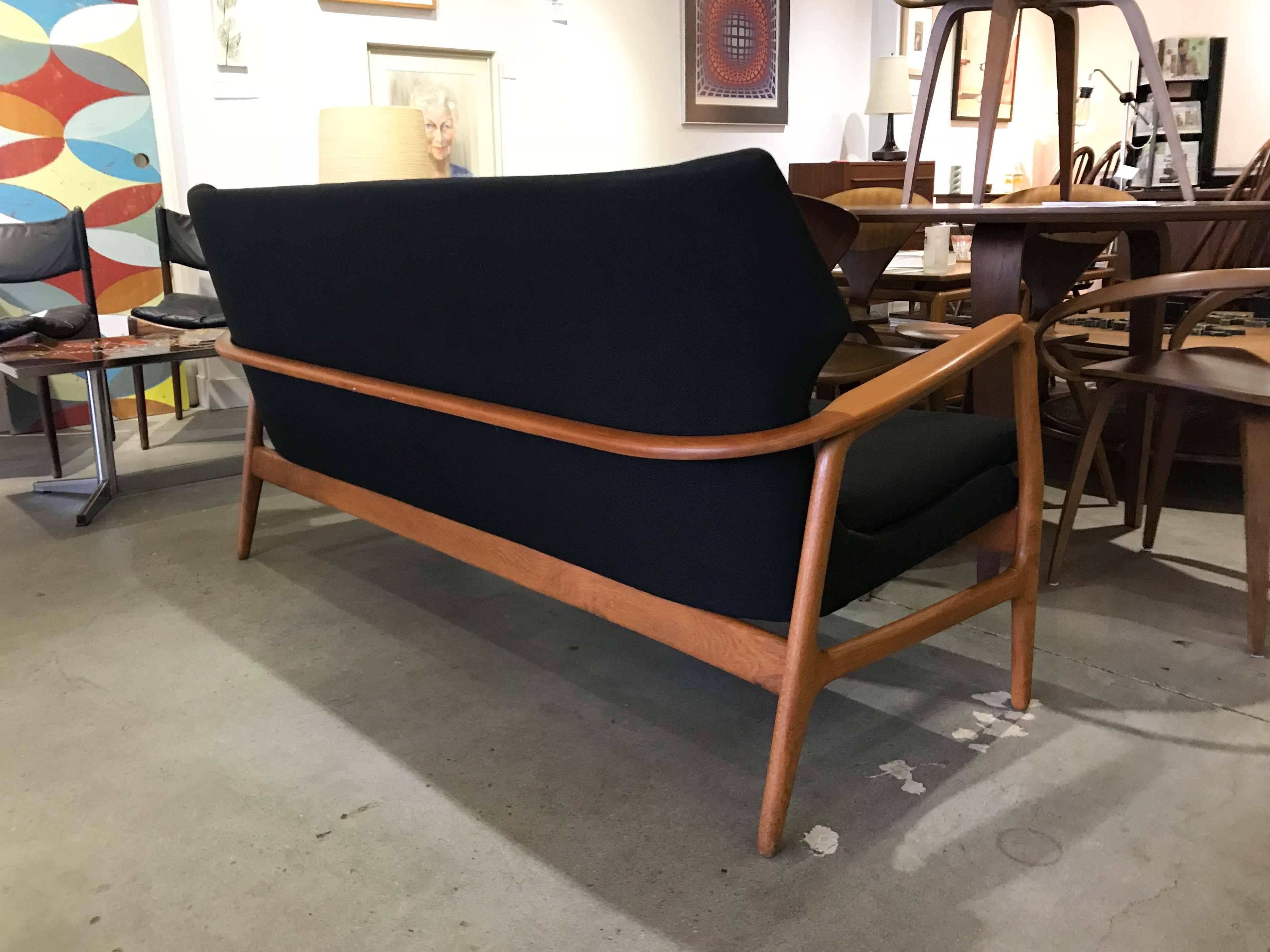 Teak Aksel Bender Madsen Wingback Settee for Bovenkamp