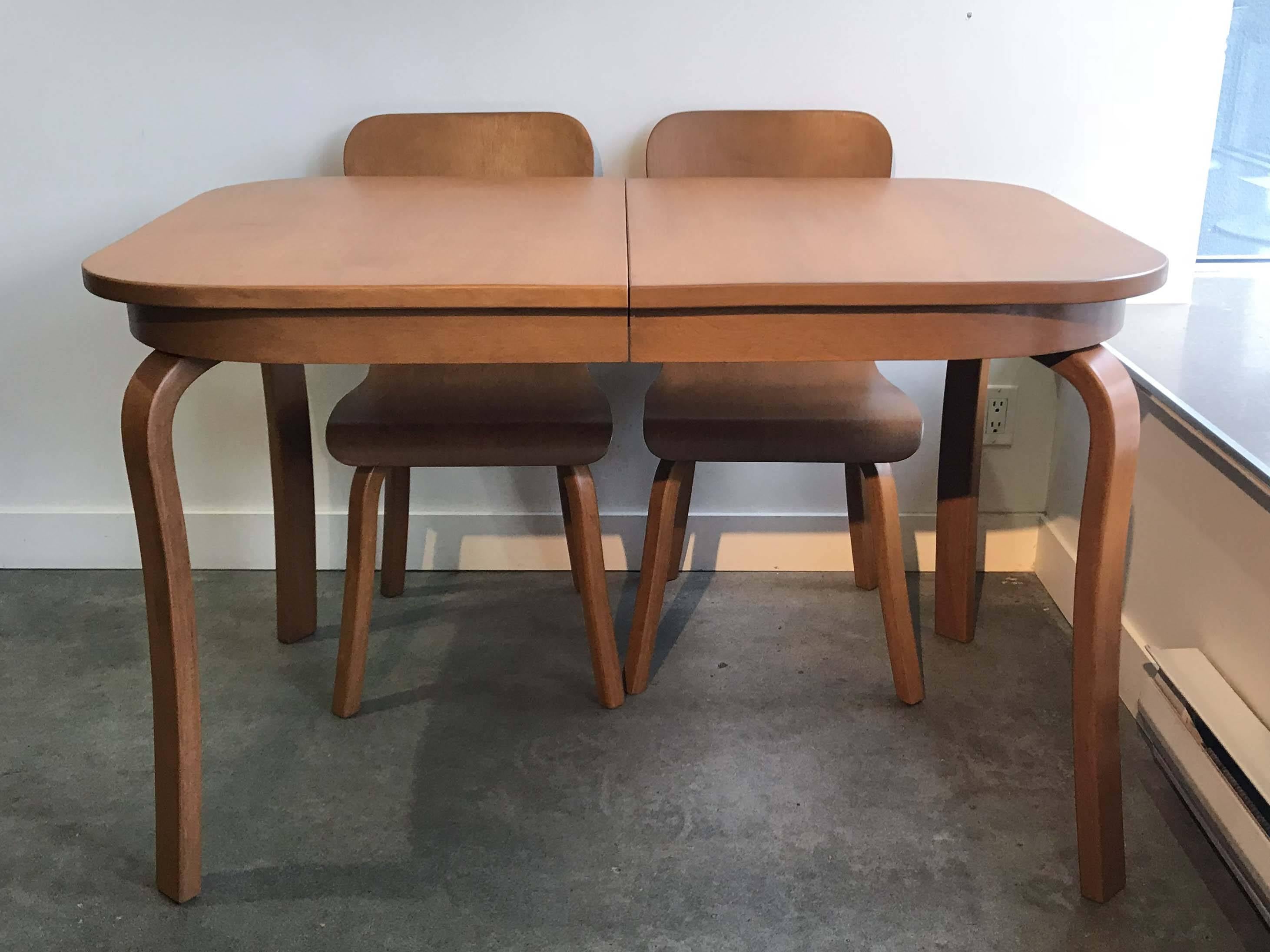 Bentwood Dining Set by Waclaw Czerwinski and Hilary Sylolt In Good Condition In Vancouver, BC