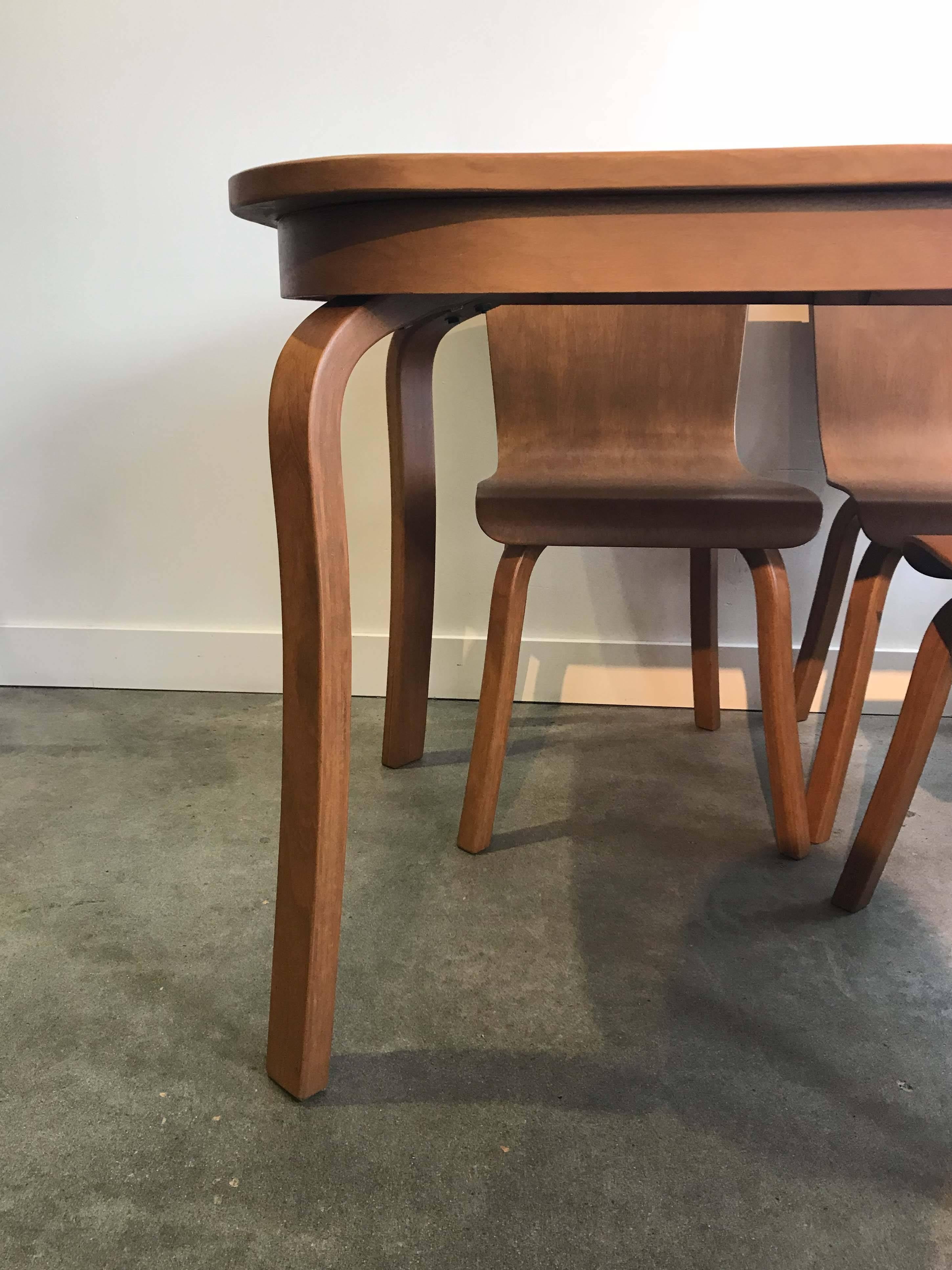 Canadian Bentwood Dining Set by Waclaw Czerwinski and Hilary Sylolt