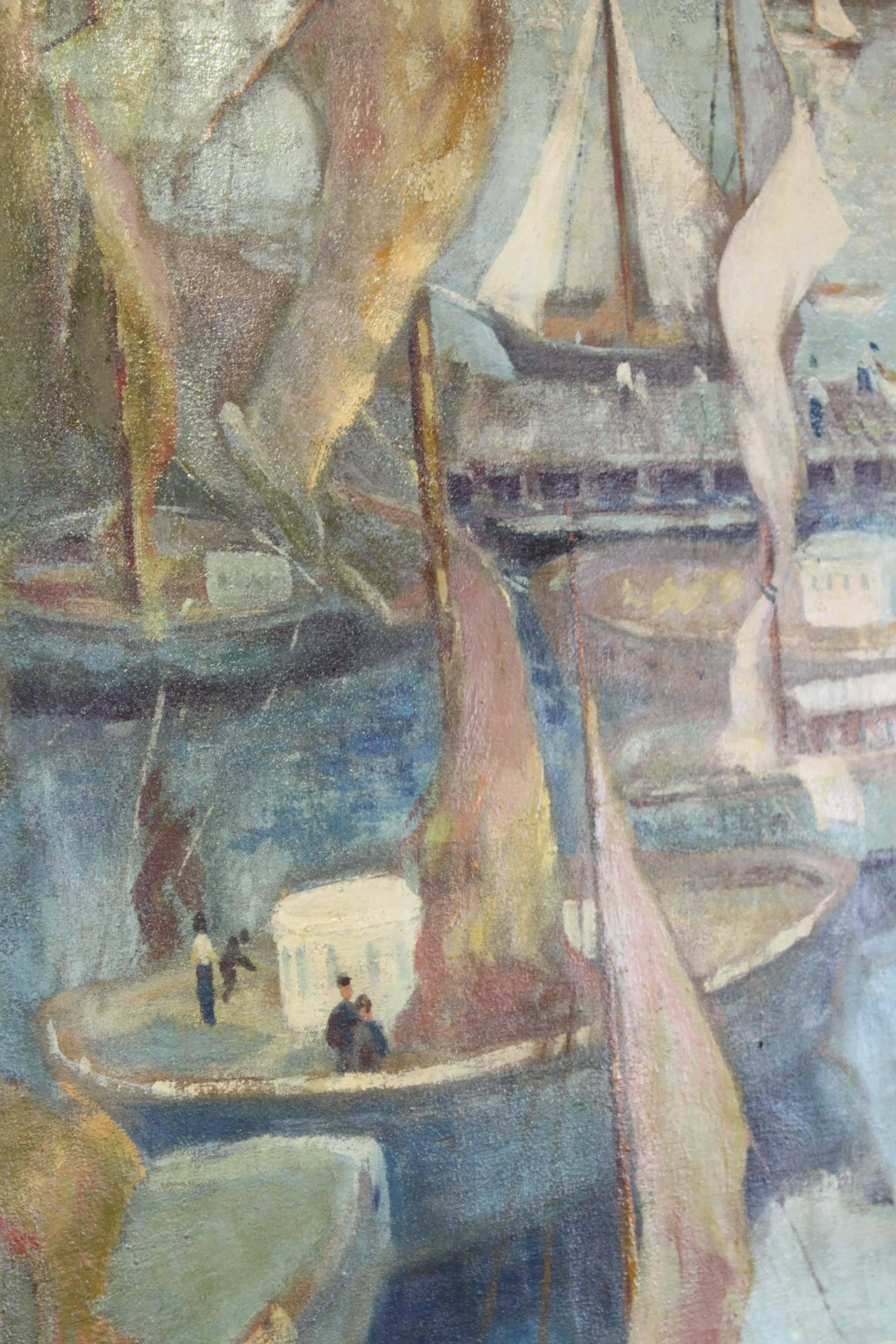 Modern ‘Summer’s Day, Stockholm Harbour', Unsigned For Sale