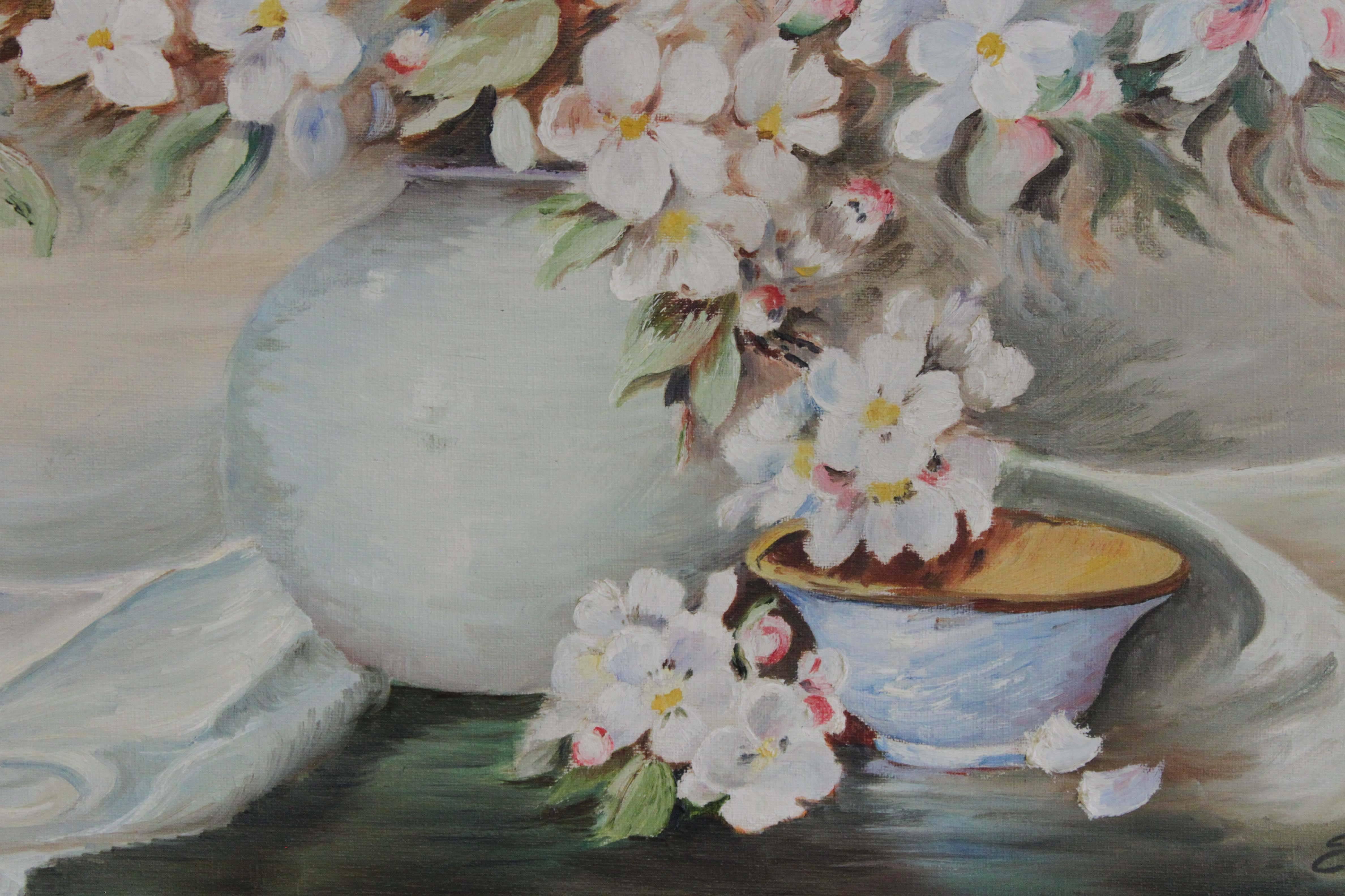 Floral Painting Signed Morand For Sale 1