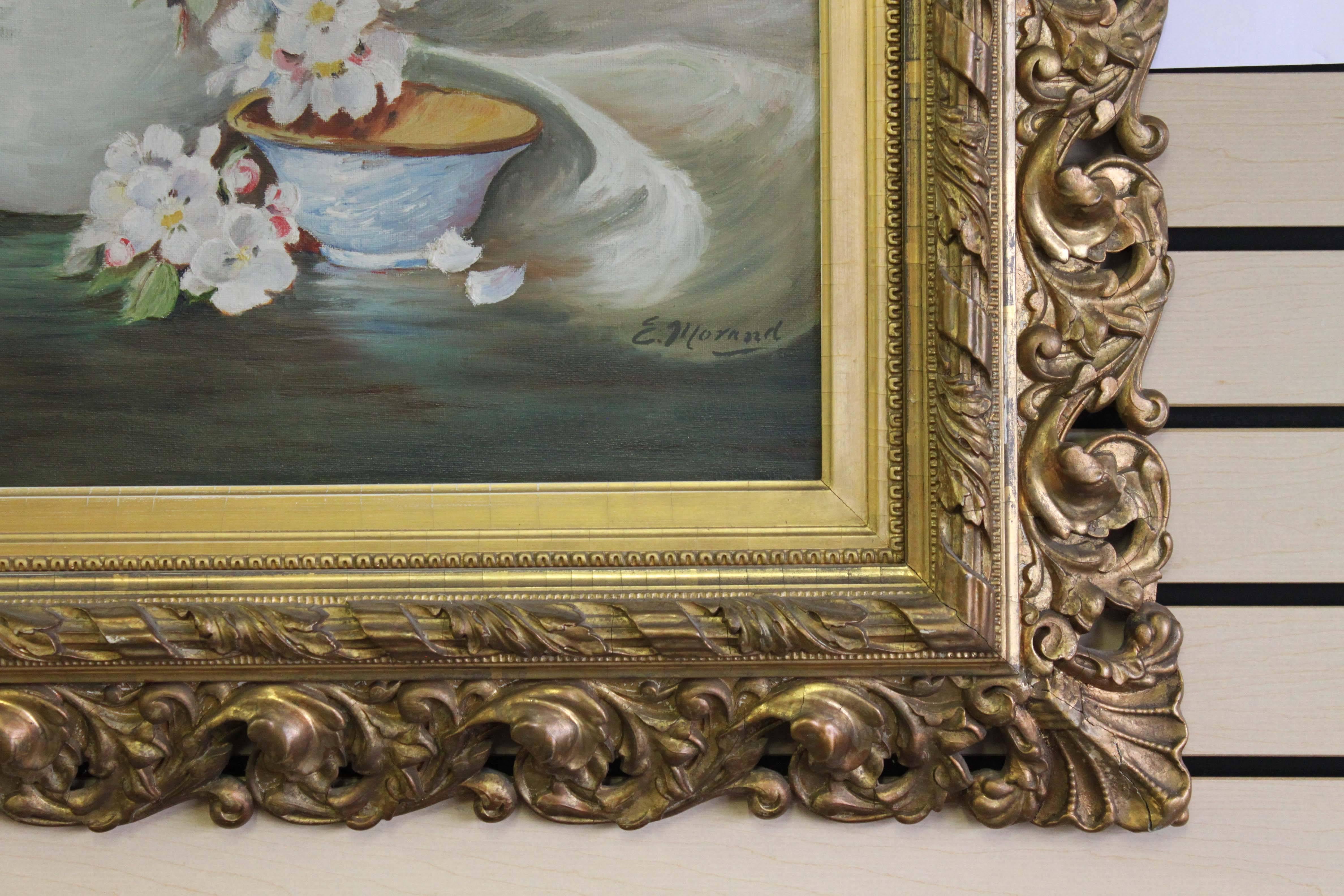 Floral Painting Signed Morand For Sale 3