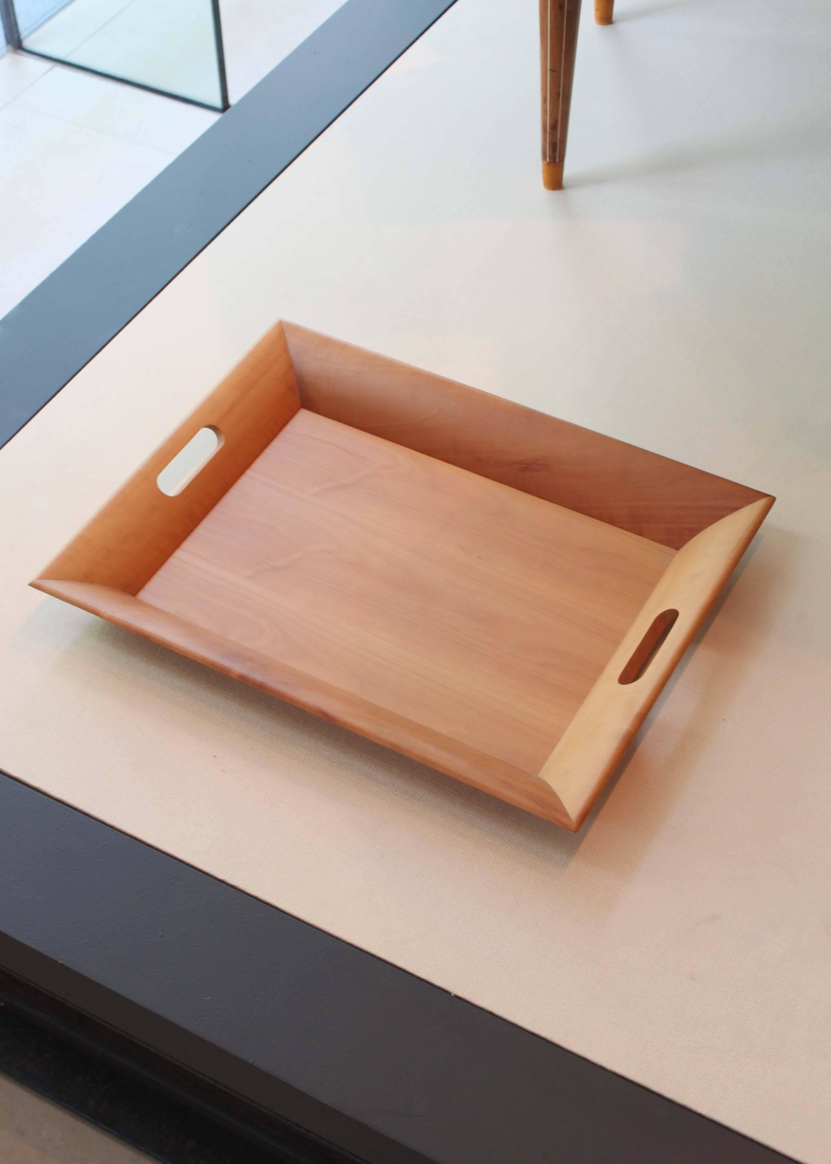 Contemporary Hermès Pearwood Serving Tray