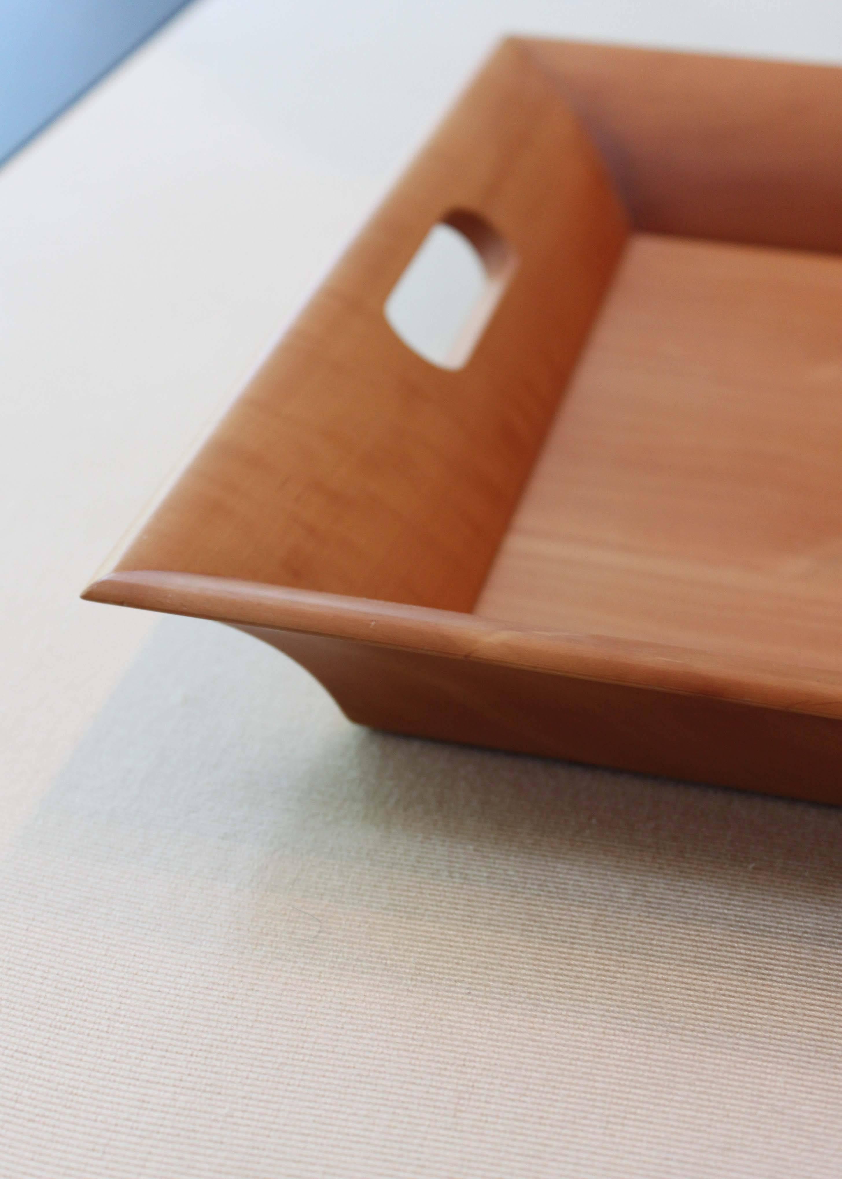 French Hermès Pearwood Serving Tray
