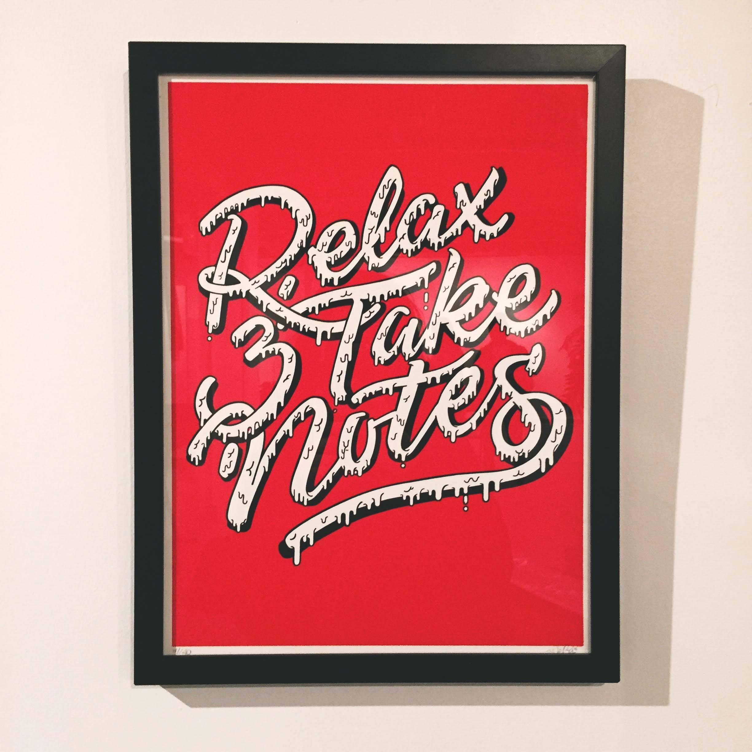 Screen print by Canadian artist MEGA entitled 