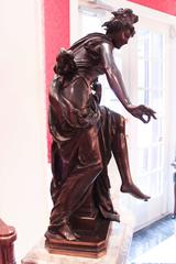 Le Melodie Bronze Sculpture by Albert Ernest Carrier-Belleuse