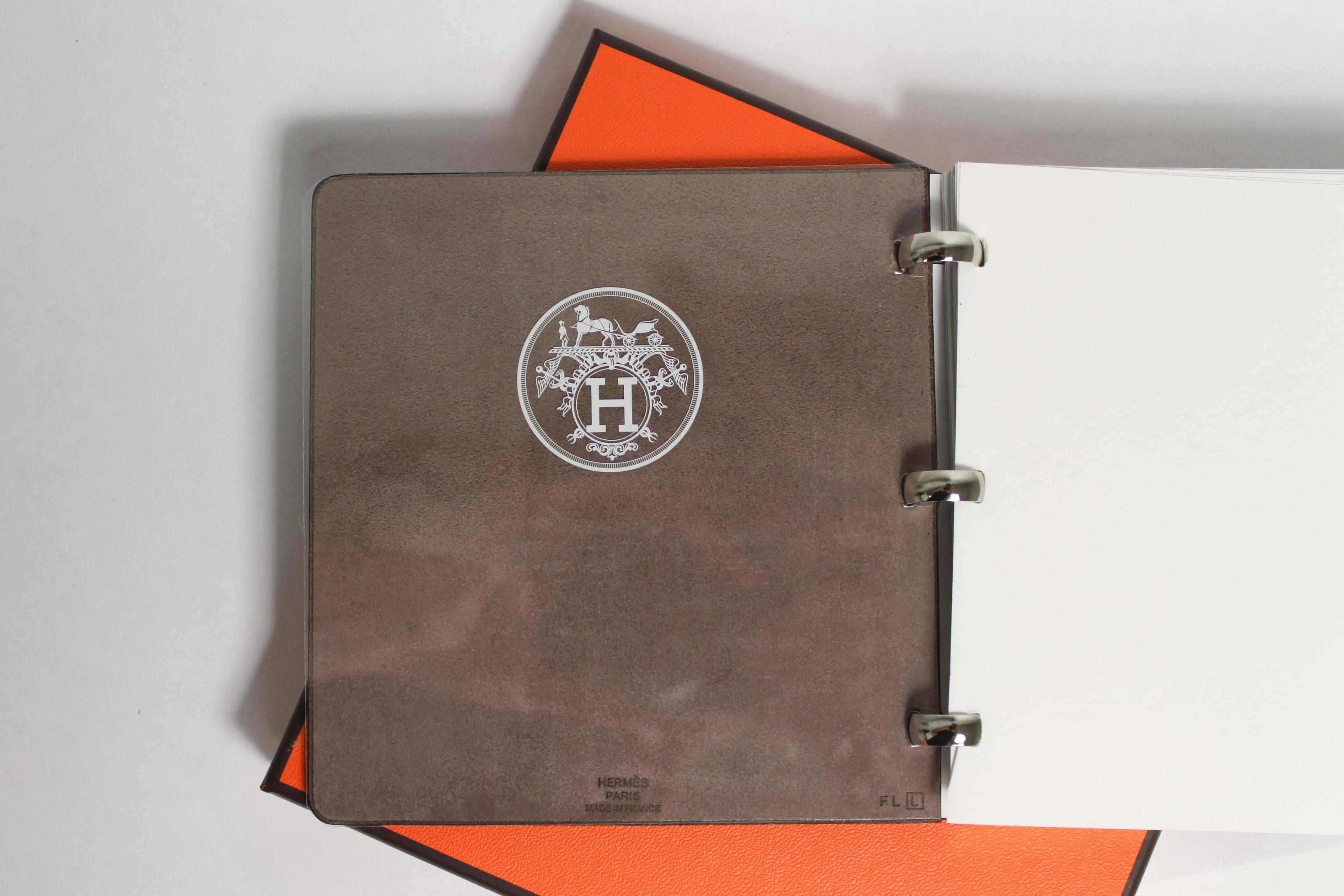 Contemporary Hermès Leather Note Pad For Sale