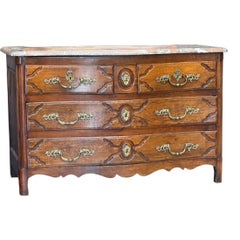 18th Century Continental Commode with a Marble Top