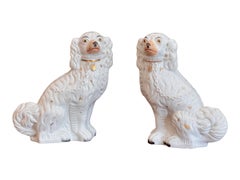 Pair of Mid 19th C English Staffordshire Spaniels