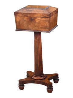 English Regency Rosewood Teapoy