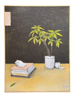 "Still Life with Shell" Mixed Media on Canvas by Richmond Artist Claiborne Riley
