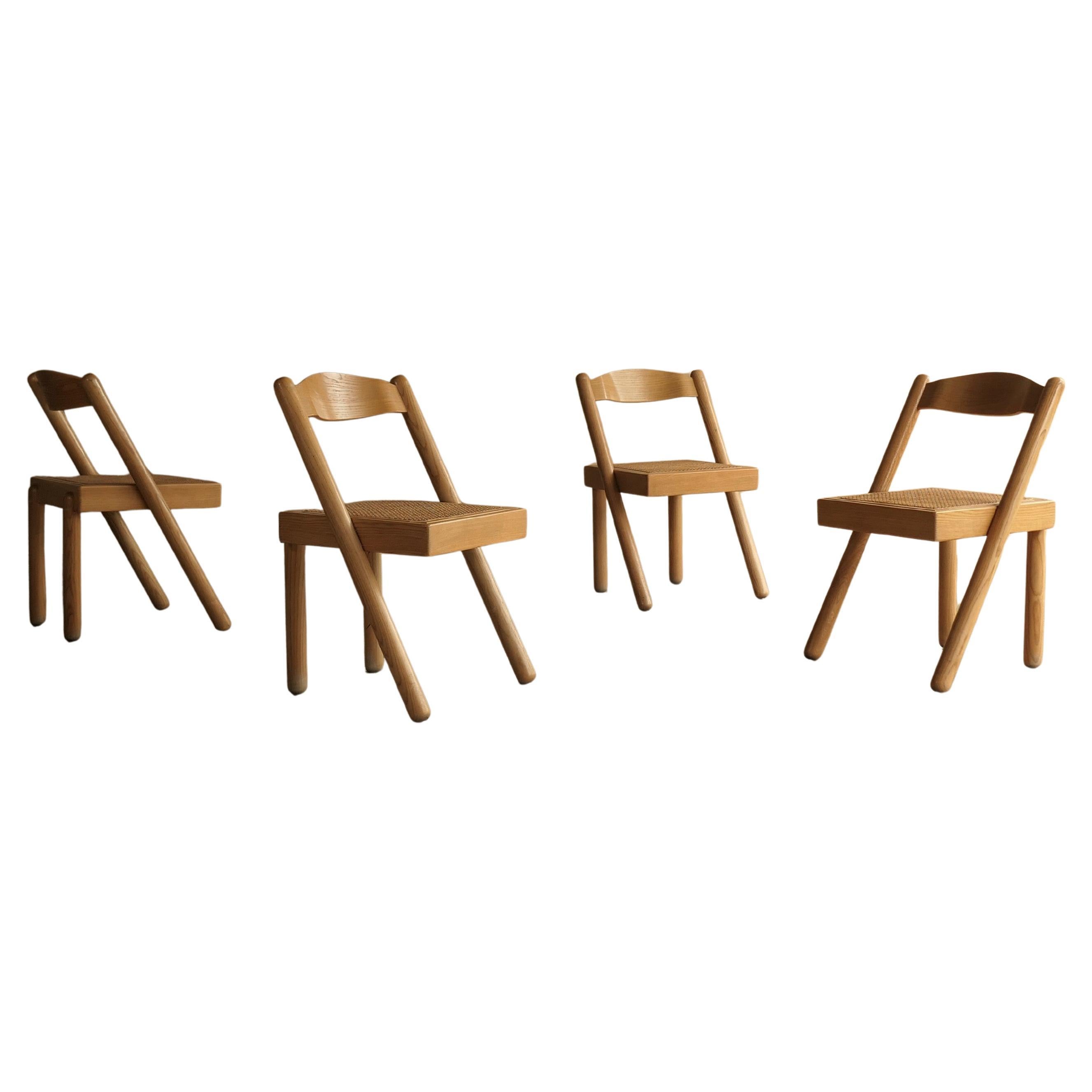 Sedie da pranzo in rattan Pamio e Toso in vendita