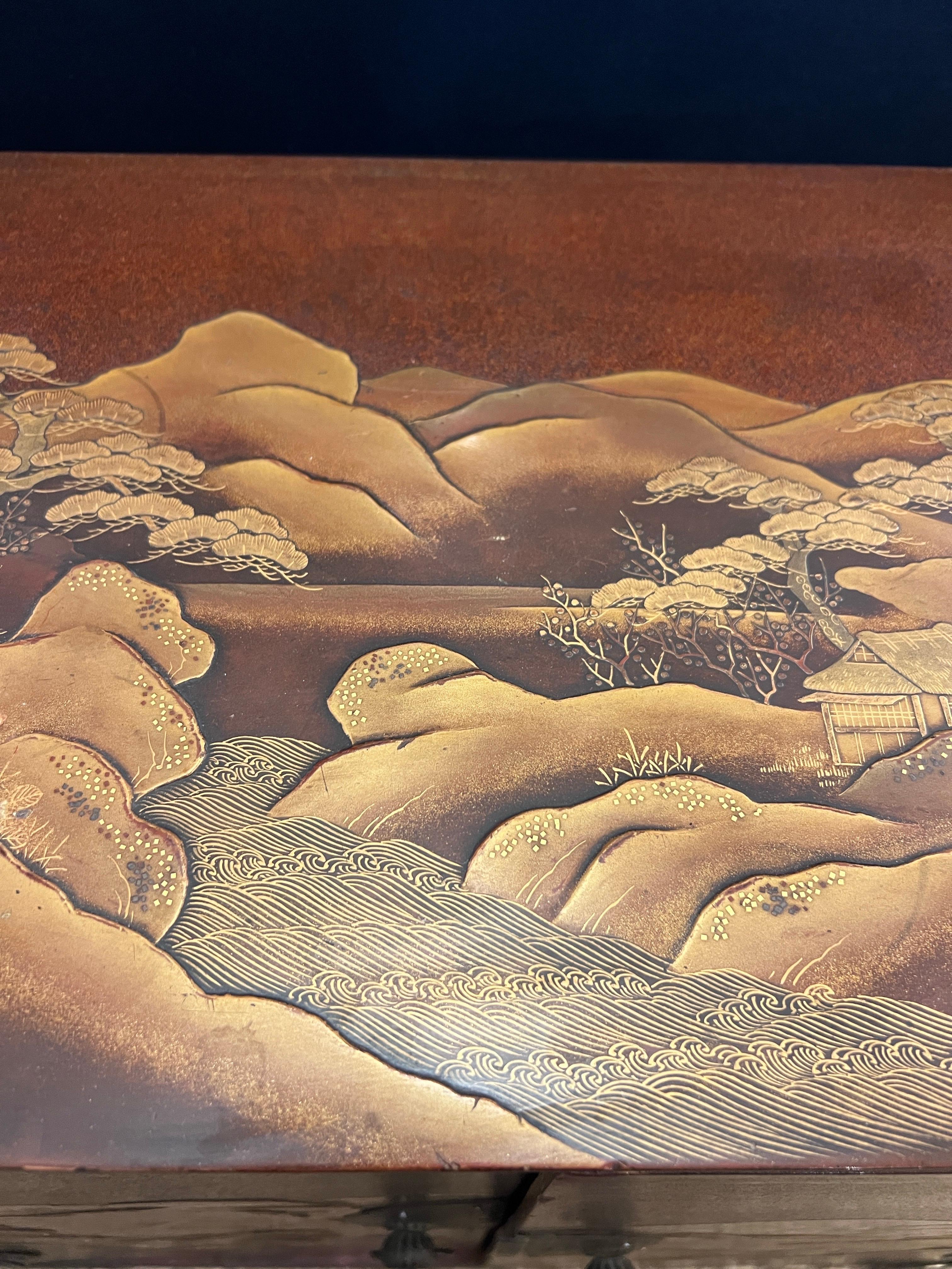 Piccolo mobile Kodansu in lacca giapponese del XIX secolo del periodo Edo in vendita 8