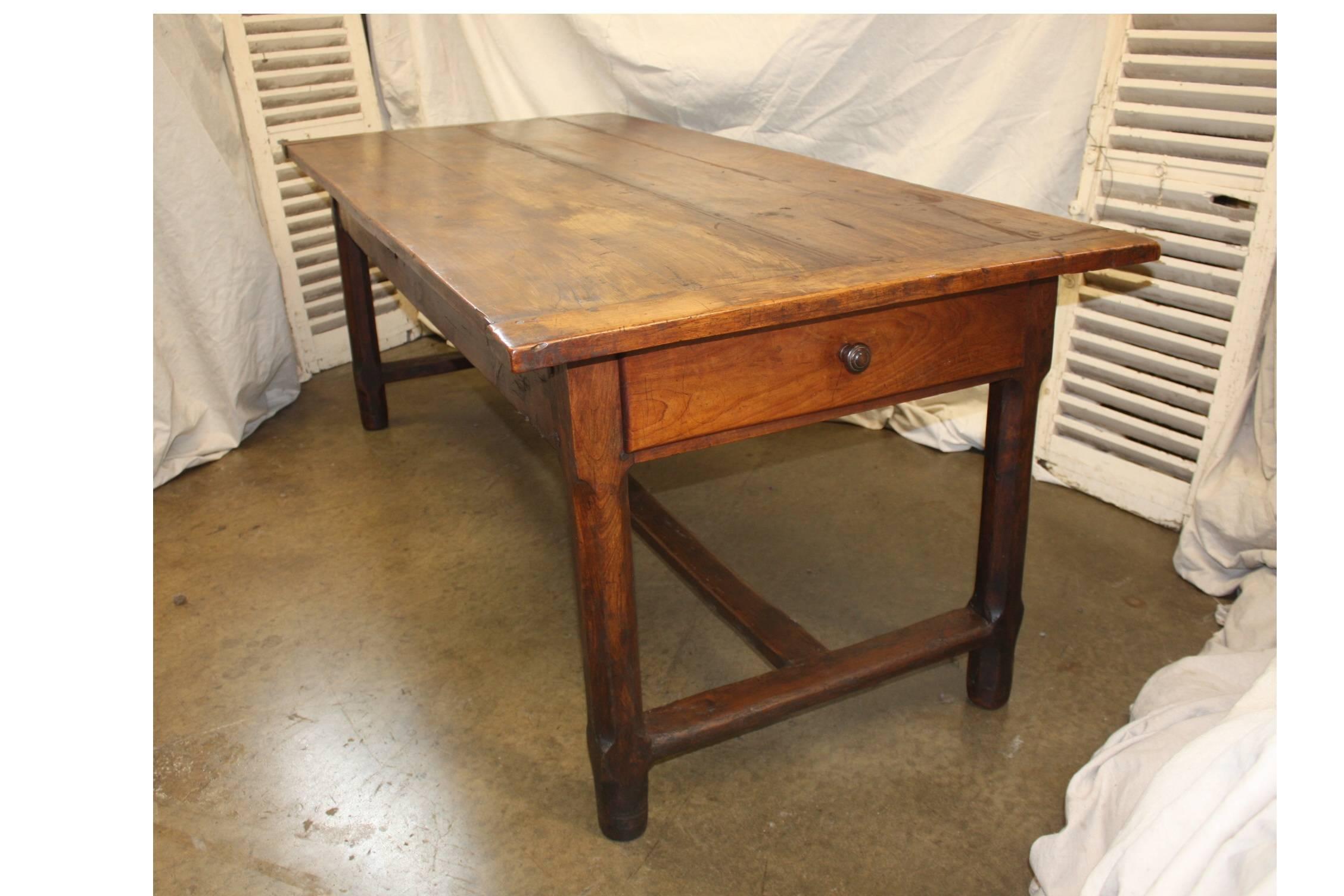 Walnut Early 19th Century French Farm Table