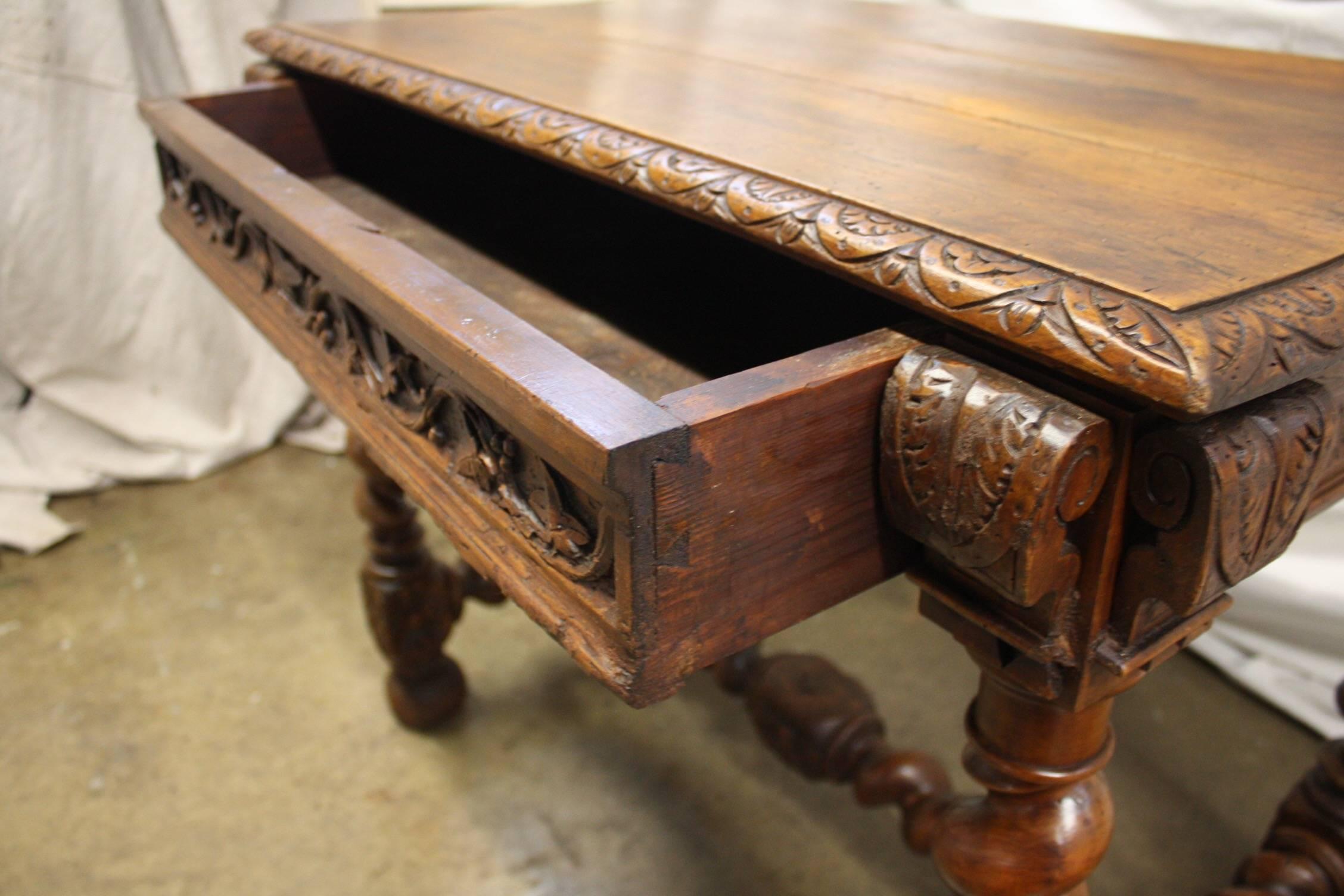 Walnut 18th Century French Writing Table