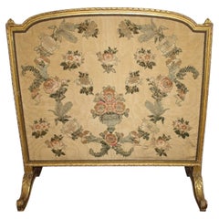 19th Century French Giltwood Screen, Louis XVI Style, Circa 1850-1860