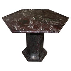 French Marble Gueridon Table, Antique Circa 1920, Early 20th Century