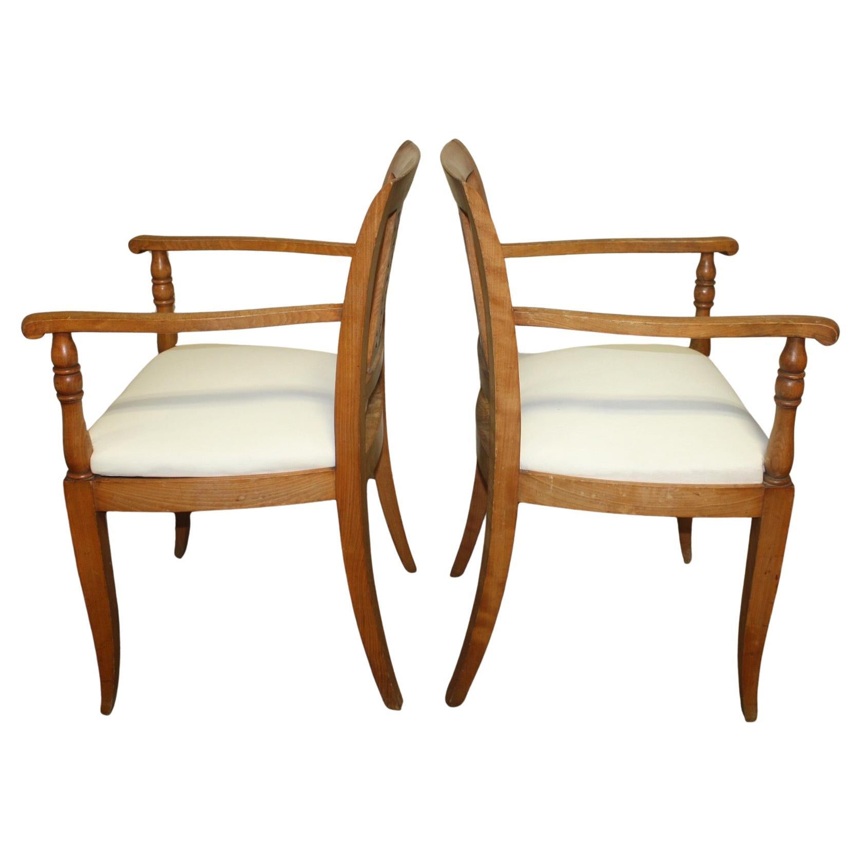 Französische Sessel im Directoire-Stil aus der Mitte des 20 (Kirsche) im Angebot