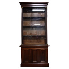 French Apothecary Cabinet, Mahogany & Brass, Napoleon III, Circa 1850