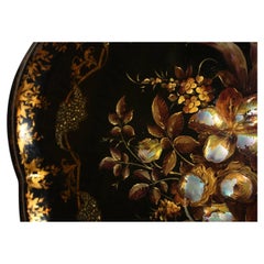 Mid-19th Century French Lacquered Tray Table, Napoleon III
