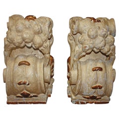 18th Century Hand-Painted Wall Consoles, Louis XIV Style, France