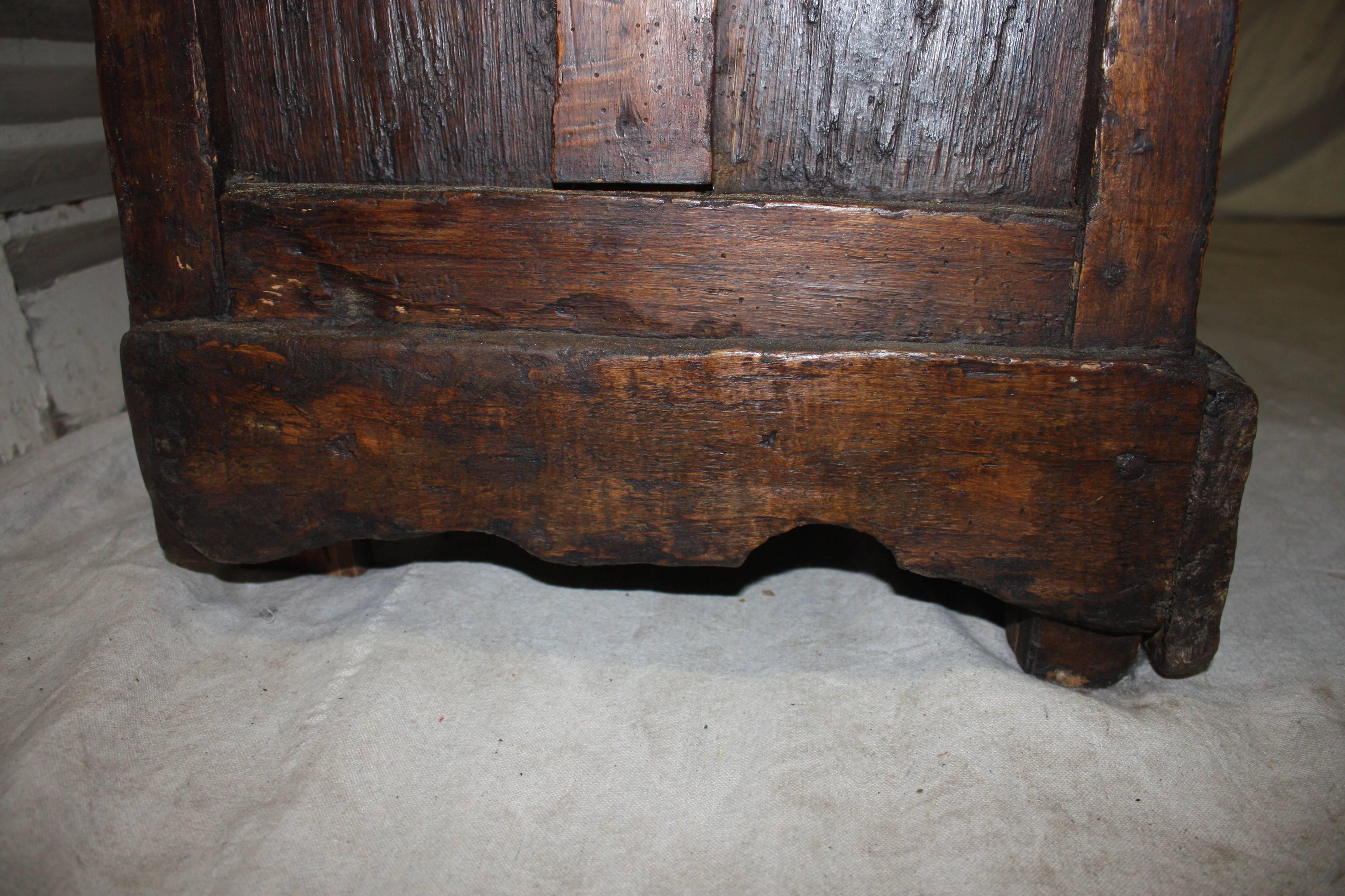 French Late Rustic 17th Century Trunk