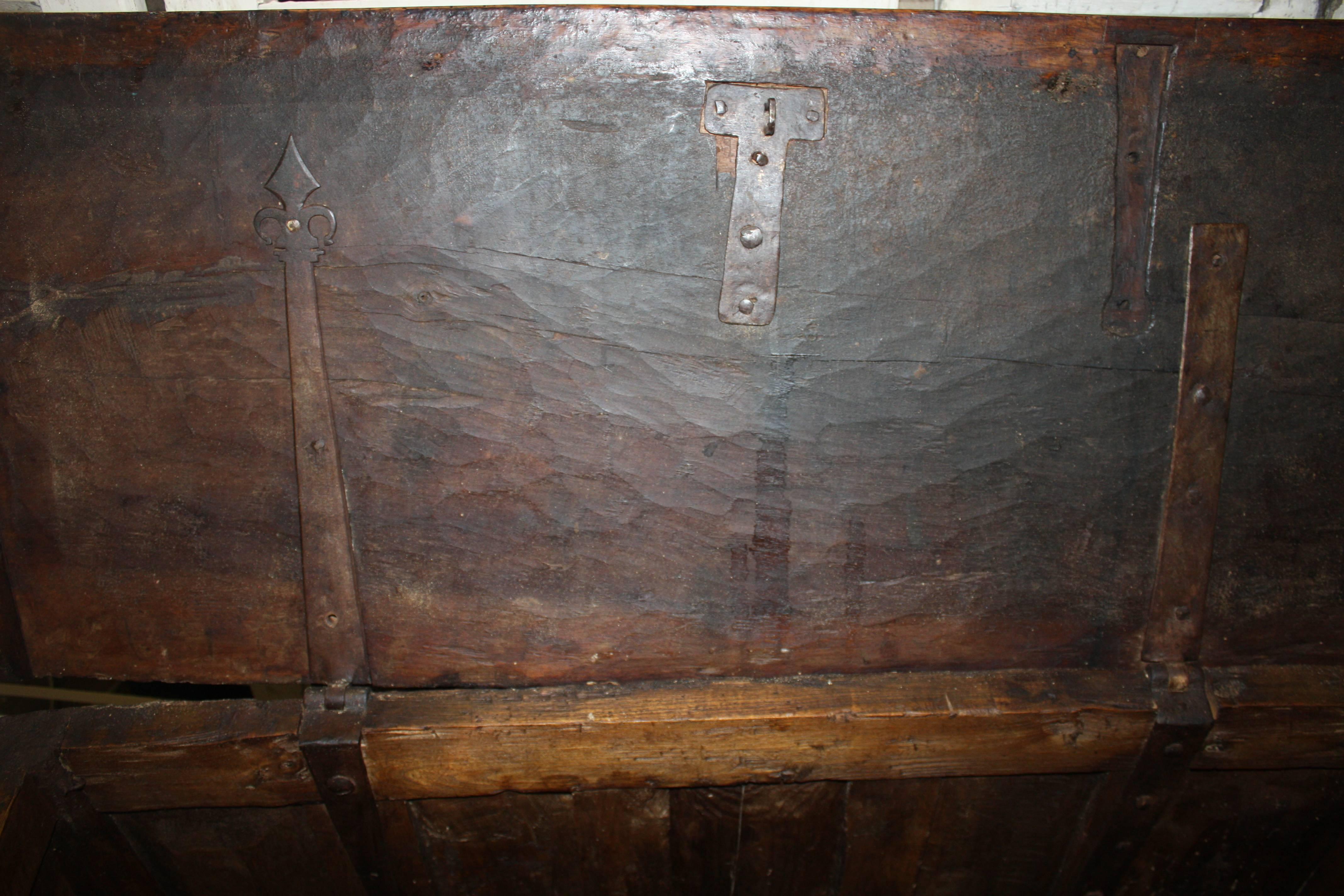 Late Rustic 17th Century Trunk 2