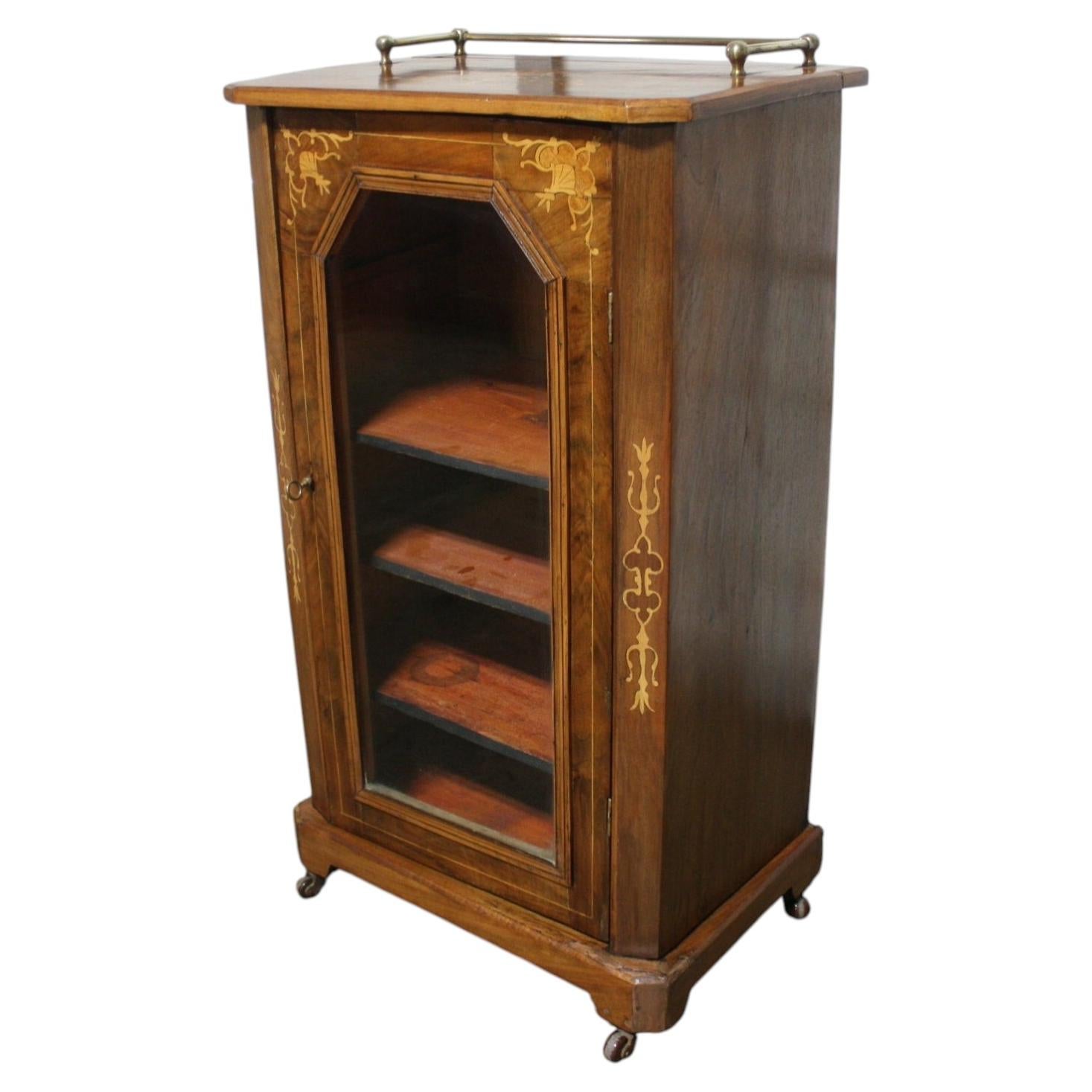 19th Century French Walnut Bar Cabinet, Napoleon III Style, Circa 1850