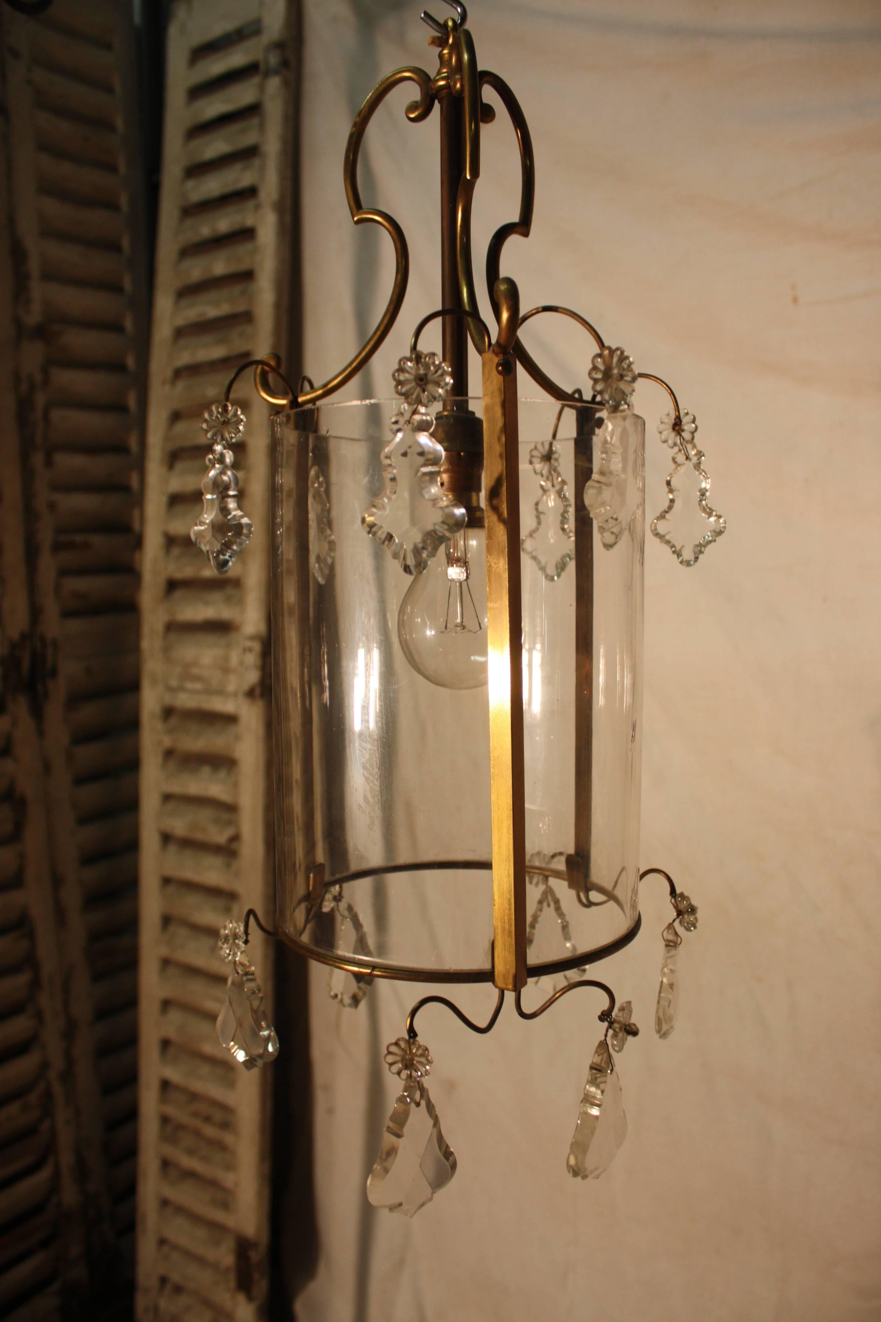 Early 20th century French bronze lantern.