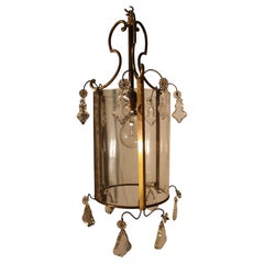 Lanterne française en bronze du début du XXe siècle, style Louis XVI