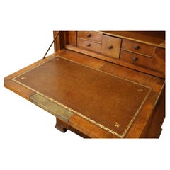 Bureau secrétaire Louis Philippe, acajou et marbre, France, Circa 1830