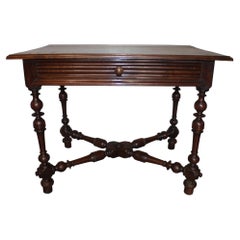 French 18th Century Writing Table, Walnut, Louis XIV Style