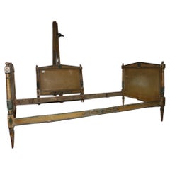 French 19th Century Directoire Bed Frames, Painted Wood, Circa 1840