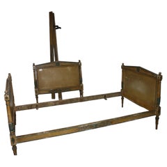 French 19th Century Directoire Bed Frames, Painted Wood, Circa 1840